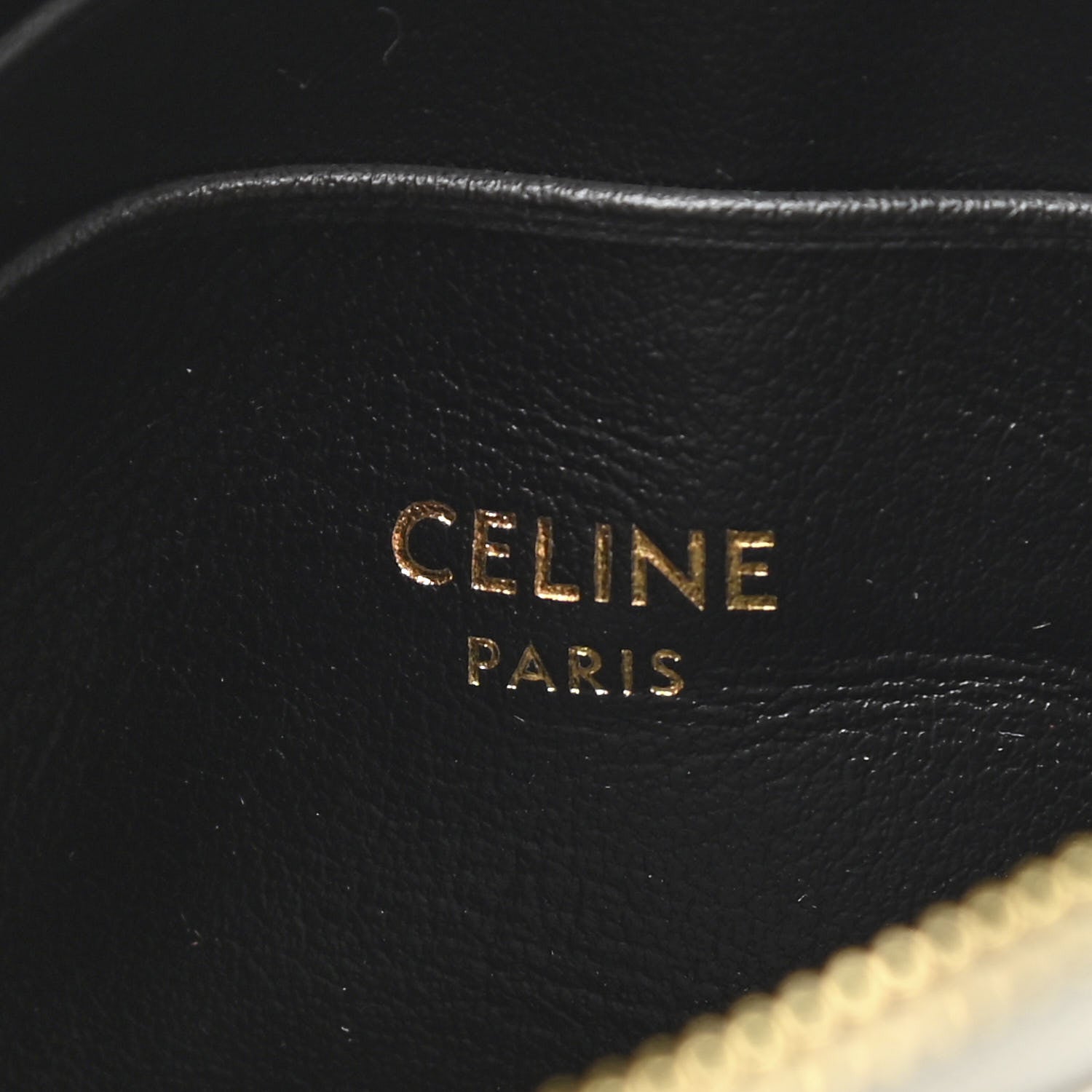 Celine Laminated Calfskin Quilted C Charm Coin Card Pouch Silver 6 of 7