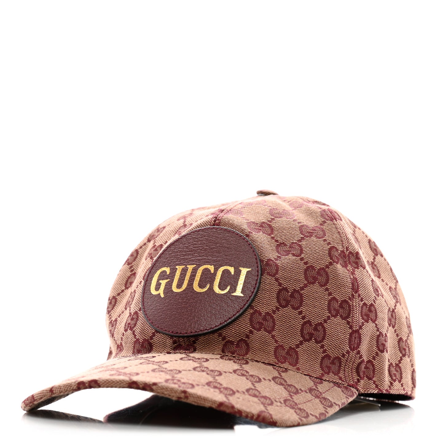 Monogram Textured Dollar Calfskin Zeno Baseball Hat L Camel Bordeaux