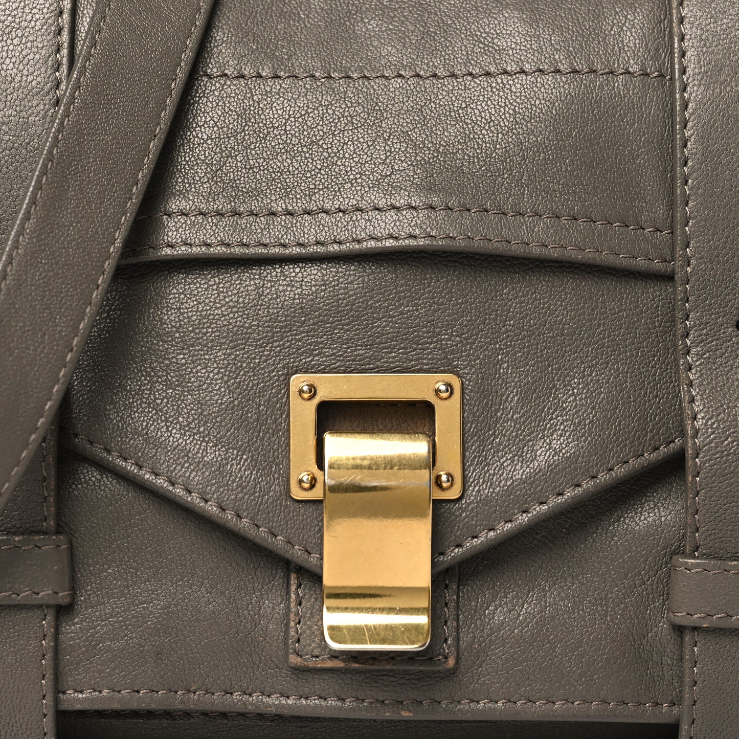 Lambskin Tiny PS1 Satchel Smoke