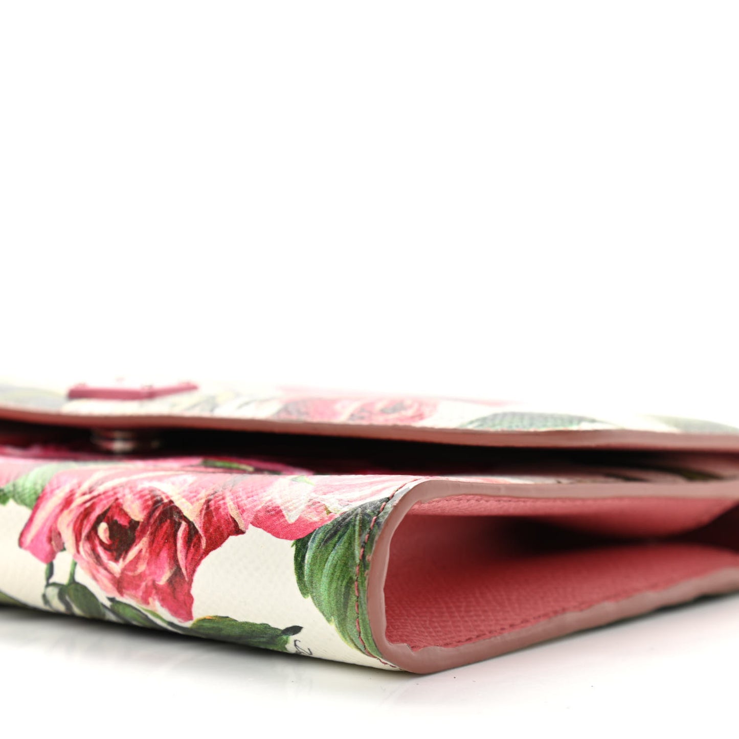 Dauphine Floral Print Wallet On Chain Multicolor