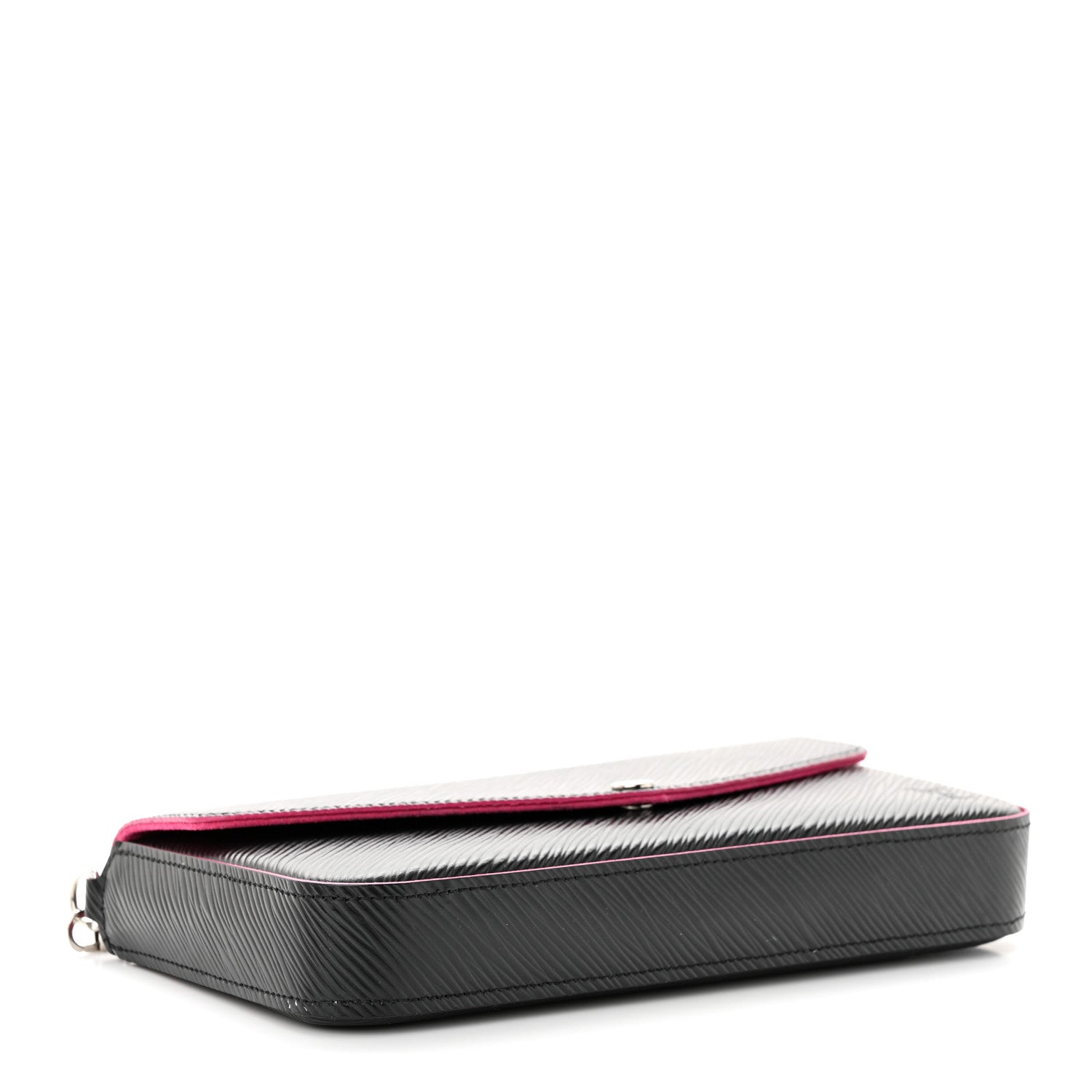 Louis Vuitton Epi Pochette Felicie Black Hot Pink 5 of 10