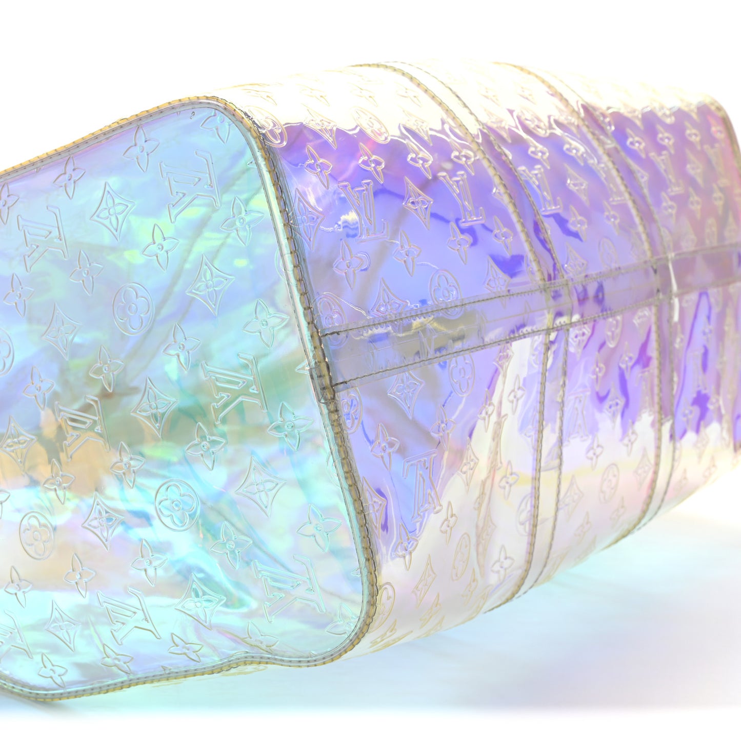 PVC Monogram Keepall Bandouliere 50 Iridescent Prism