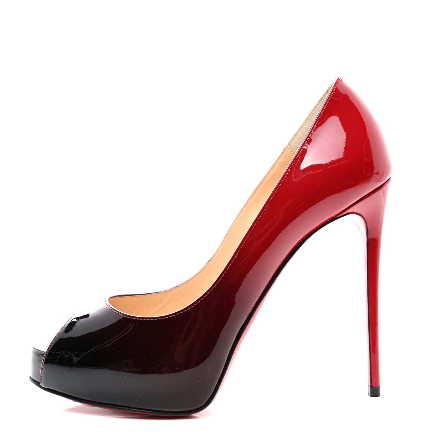 Patent Degrade New Very Prive 120 Pumps 36 Black Red