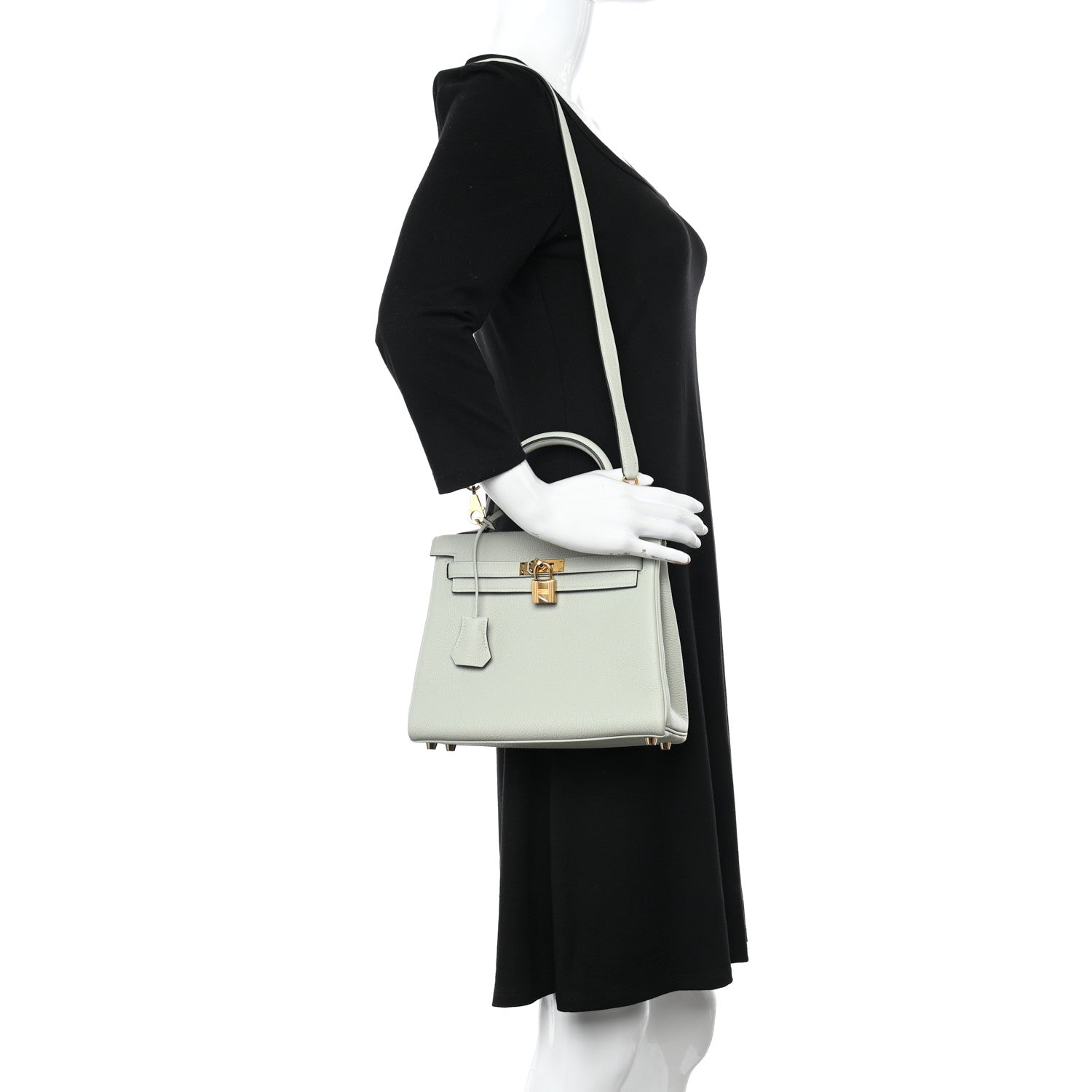 Hermes Togo Kelly Retourne 25 Gris Neve 2 of 11
