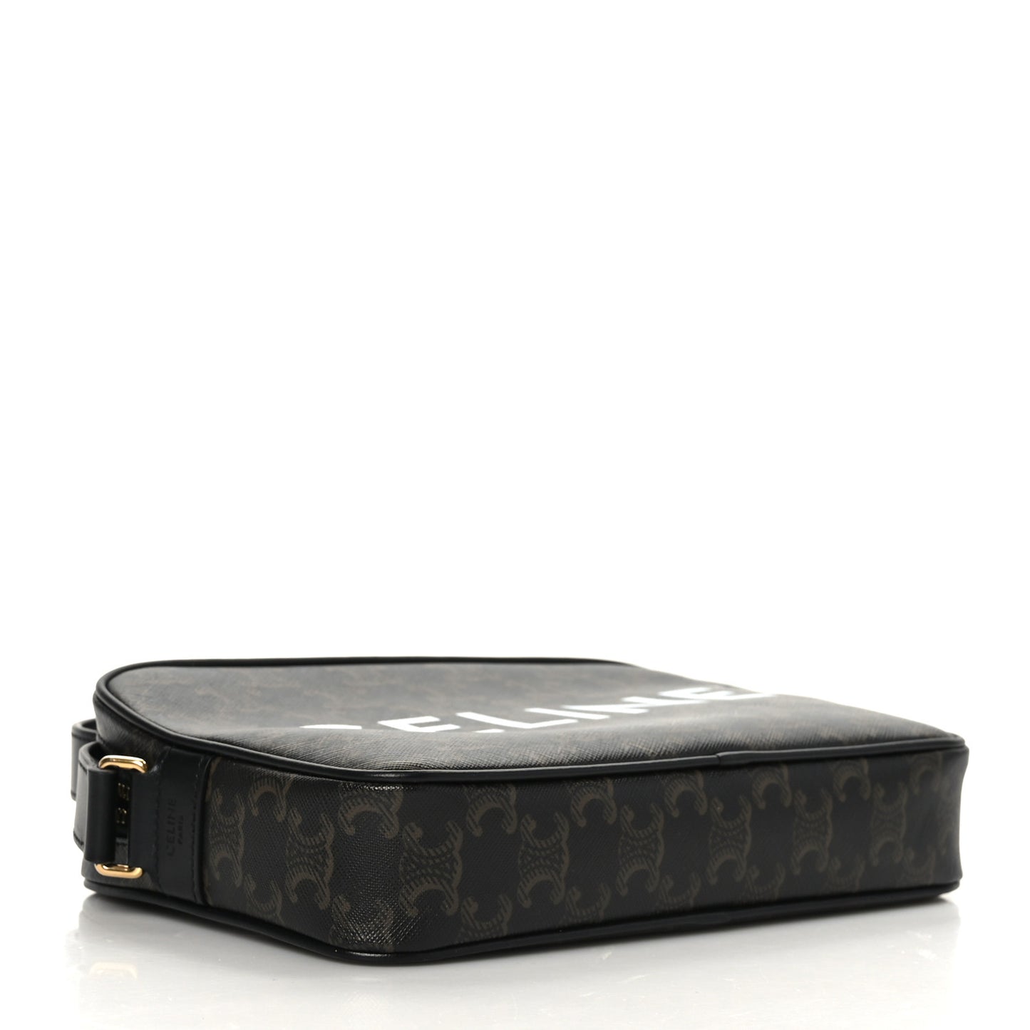 Triomphe Canvas Medium Messenger Bag Black
