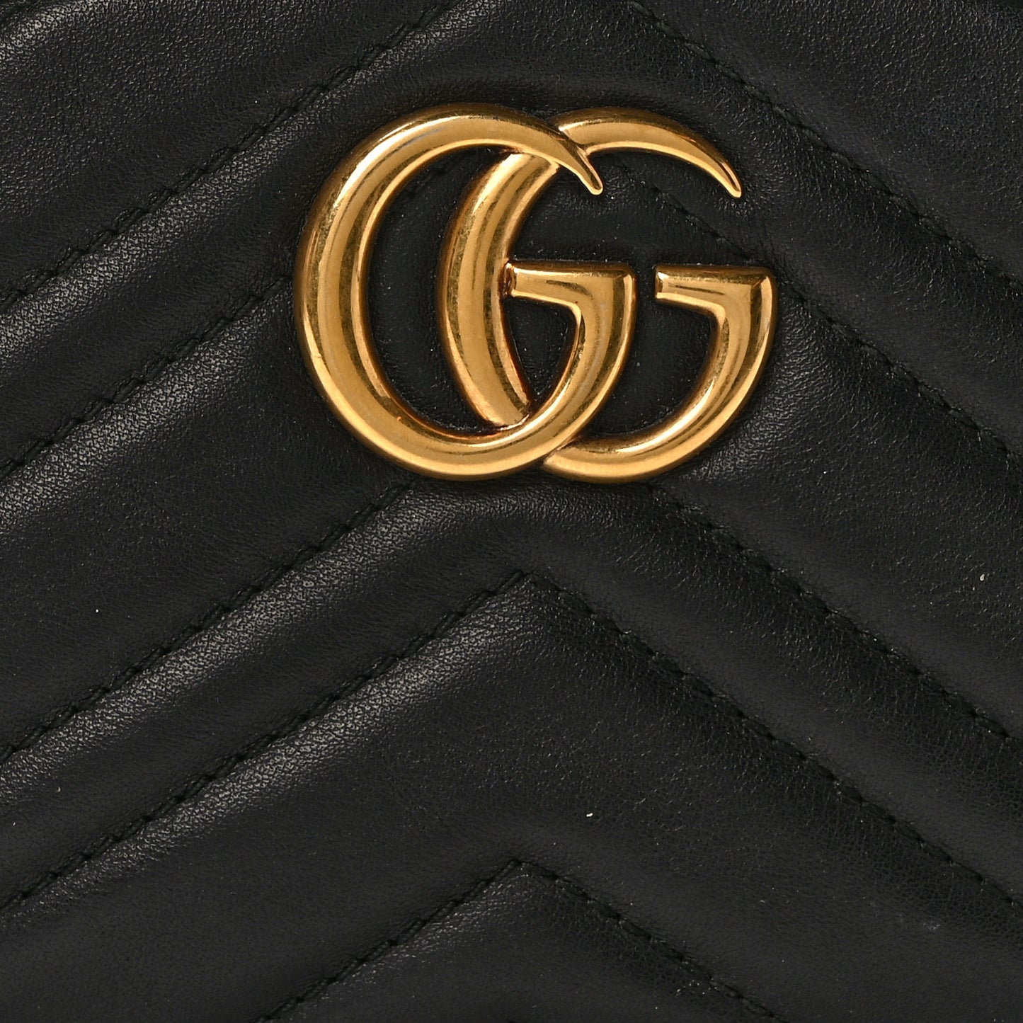Calfskin Matelasse GG Marmont Belt Bag 85 34 Black