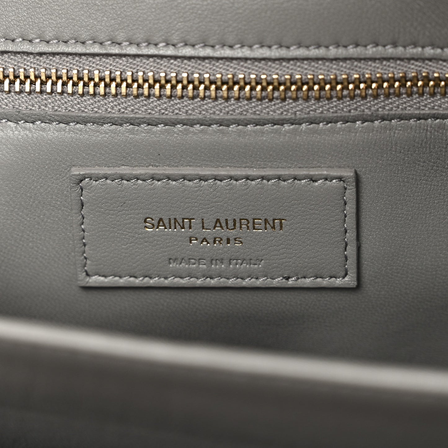Smooth Calfskin Le Maillon Satchel Grey