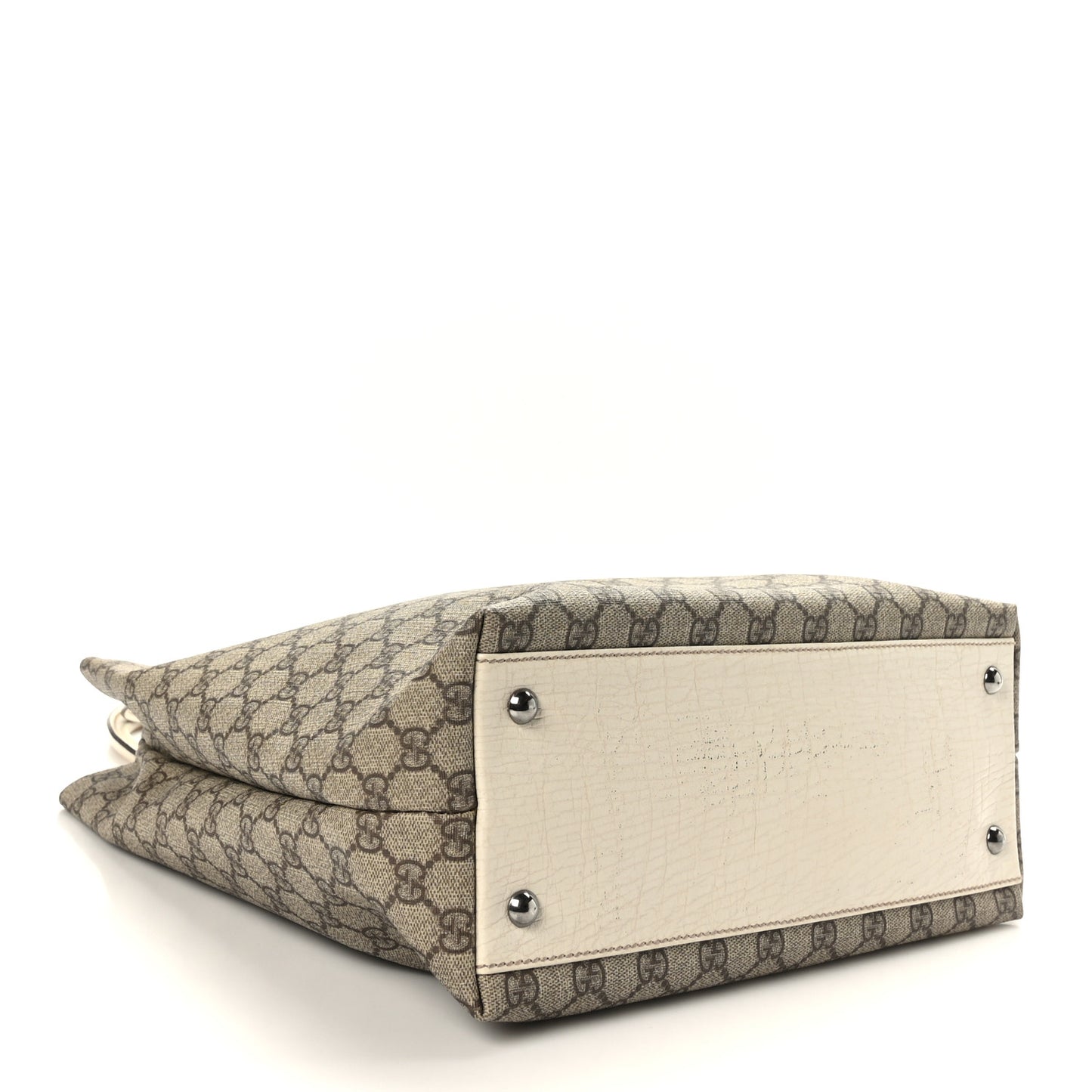 GG Plus Monogram Small Vertical Tote Off White