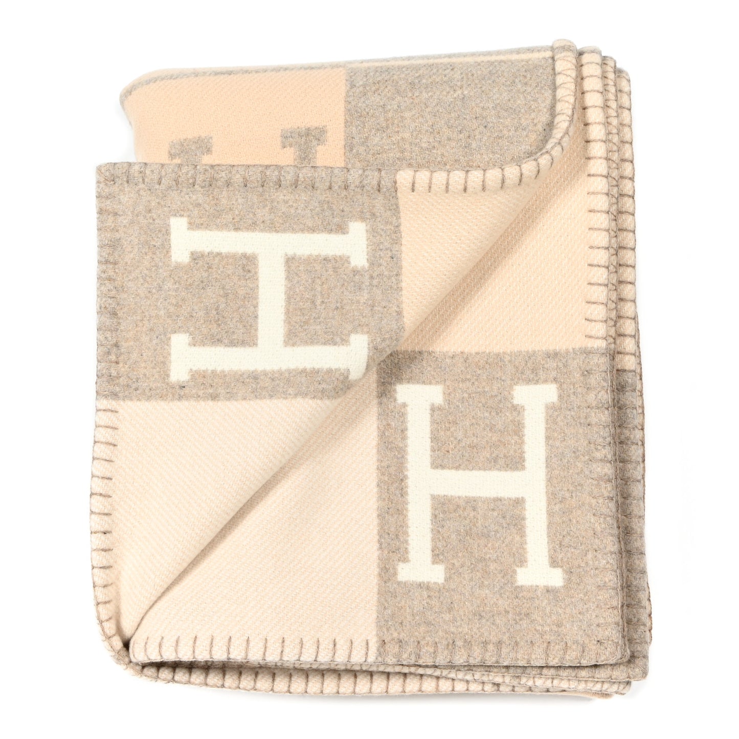 Wool Cashmere Avalon III Blanket Coco Camomille