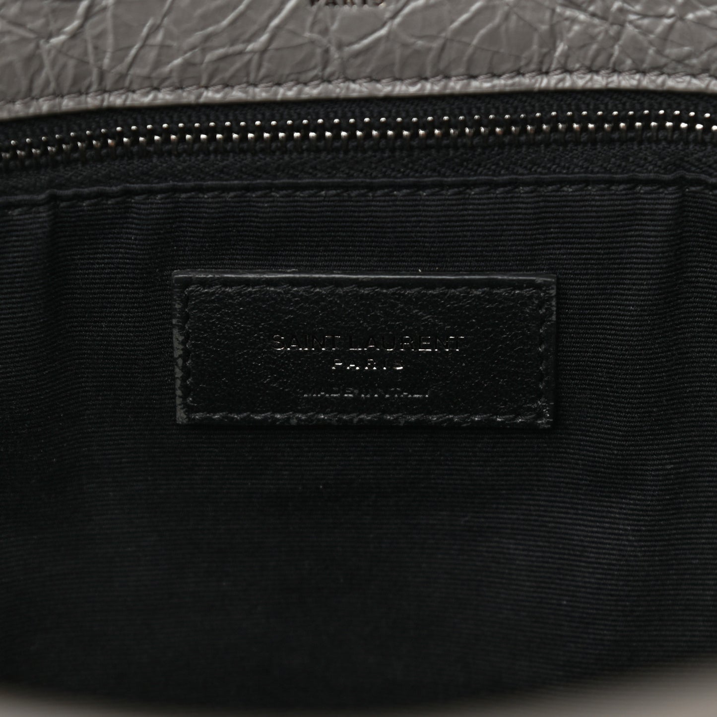 Crinkled Calfskin Matelasse Monogram Large Niki Chain Satchel Fog