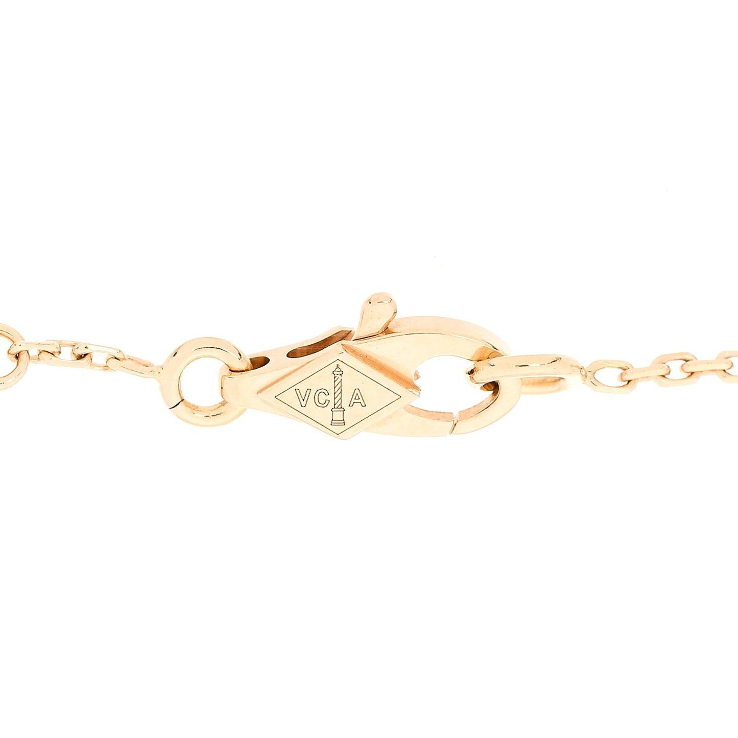 18K Yellow Gold Mother of Pearl Sweet Alhambra Bracelet