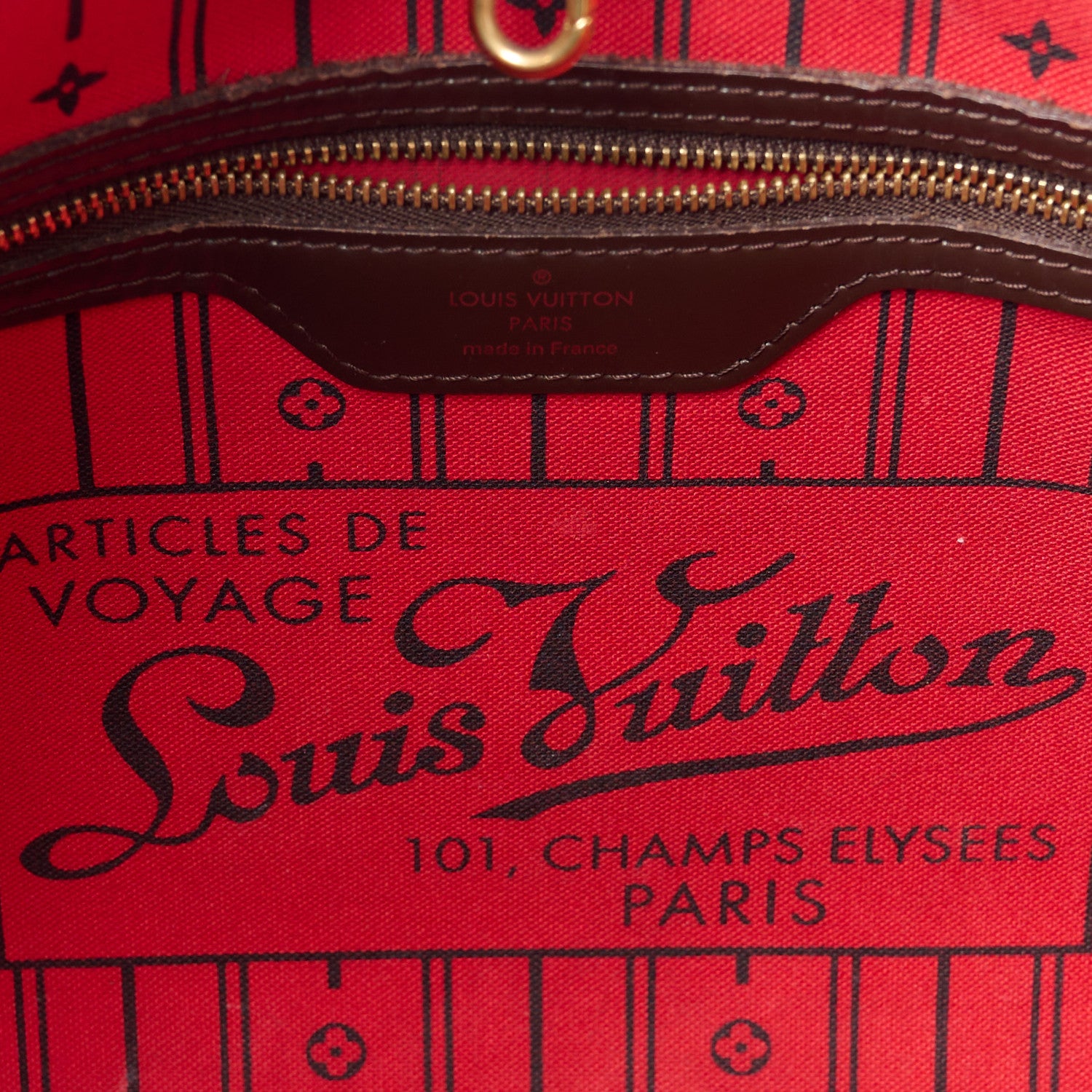 Louis Vuitton Damier Ebene Neverfull MM 7 of 12
