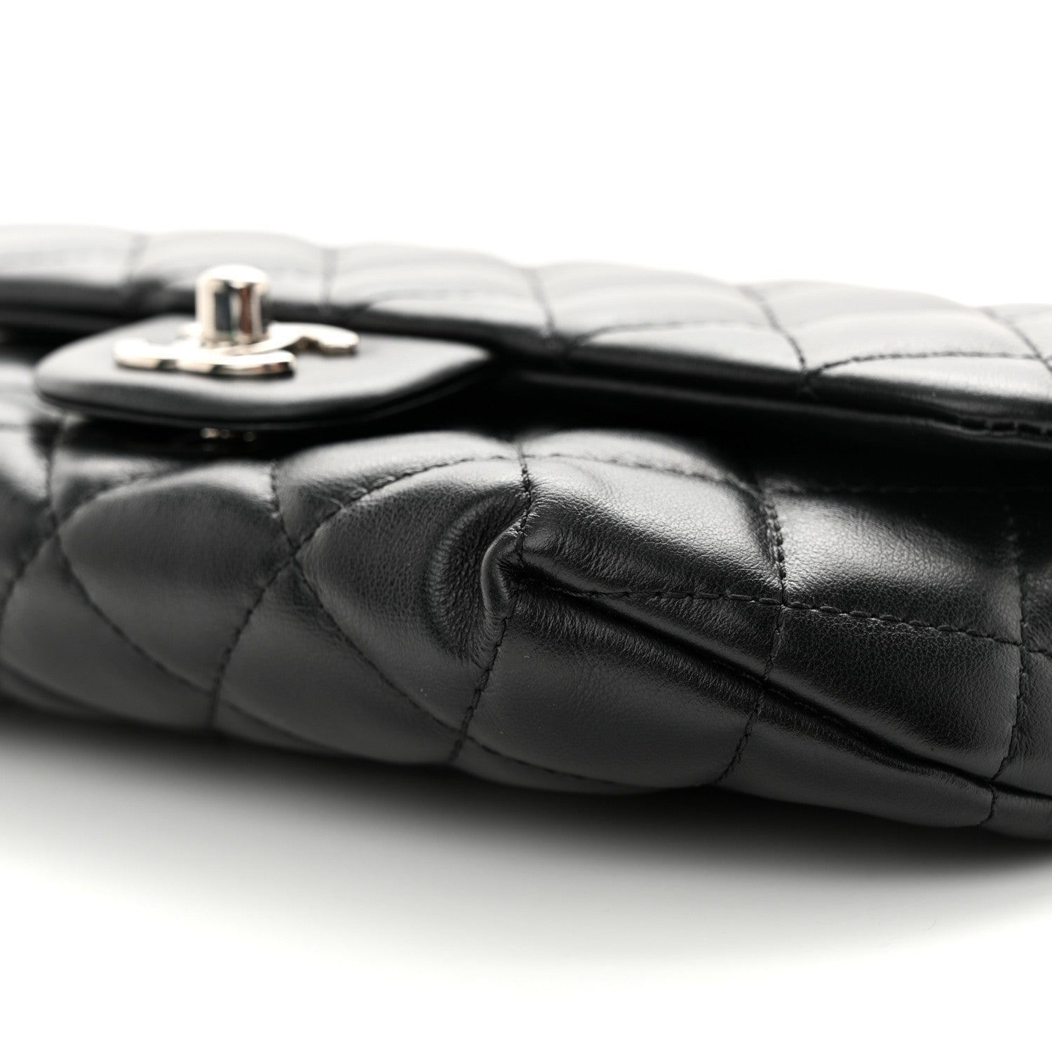 Chanel Calfskin Quilted CC Uniform Flap Belt Bag Black 10 of 10