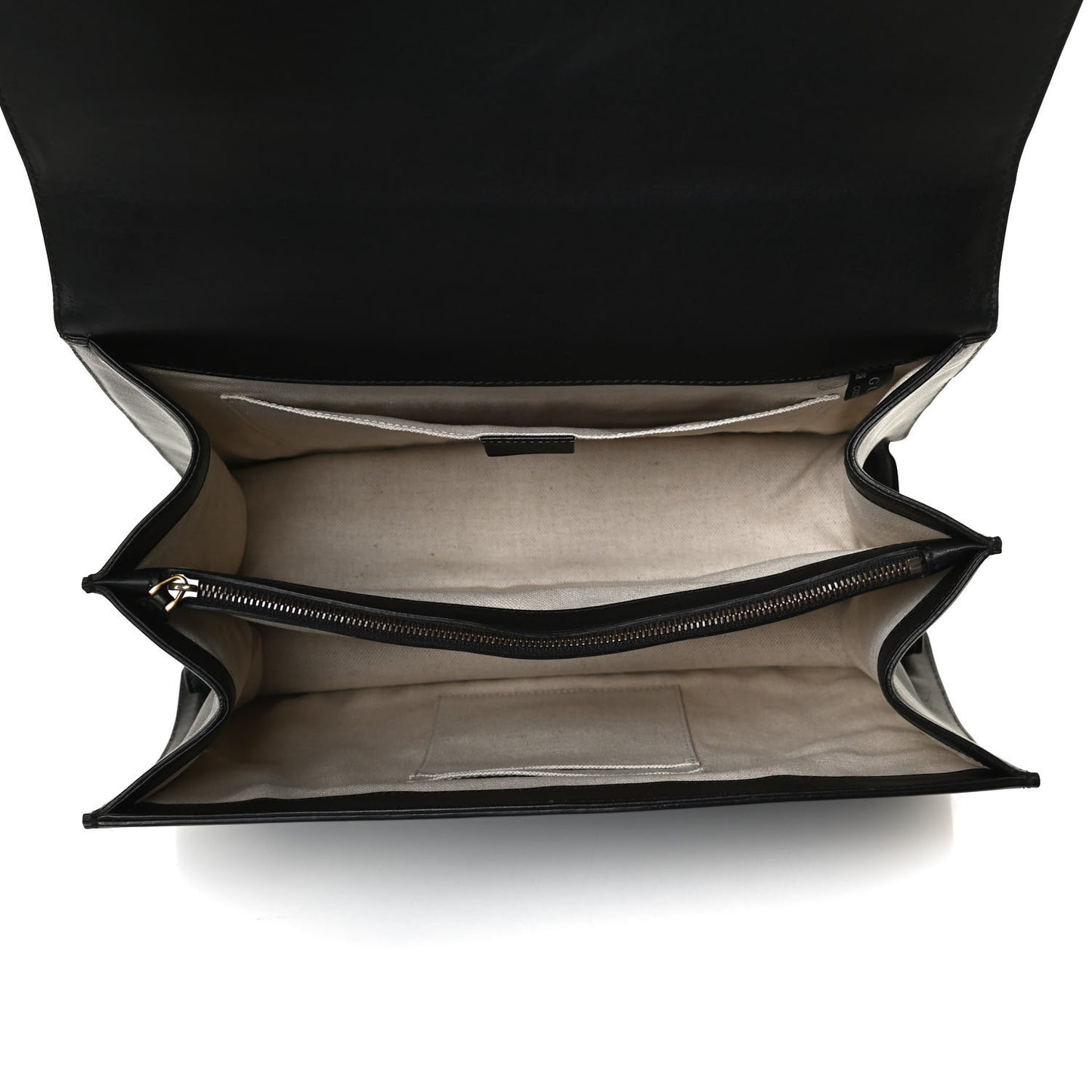 Moon Calfskin Web Large Dionysus Bamboo Top Handle Bag Black