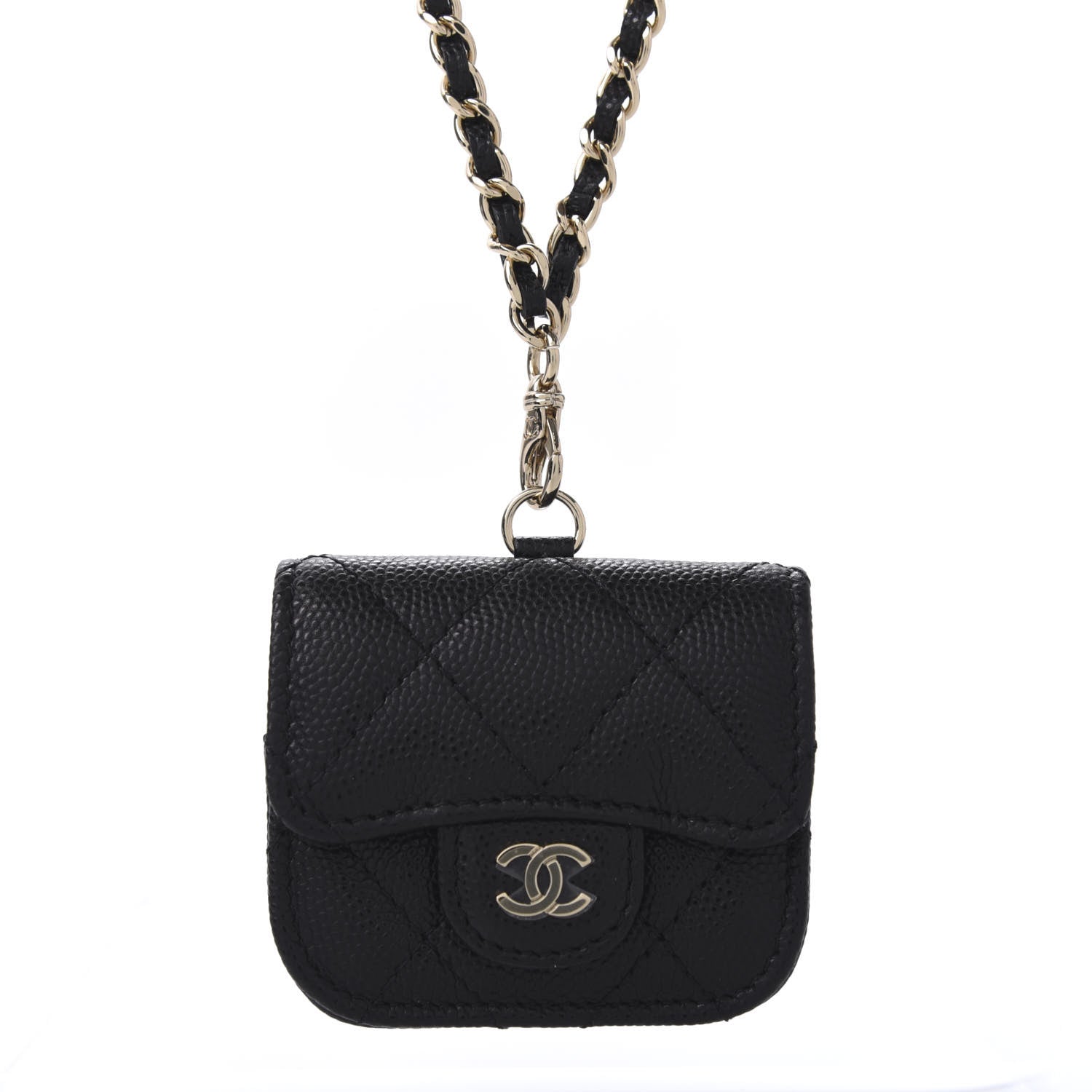 Chanel Caviar Quilted Airpods Pro Case Black 4 of 9