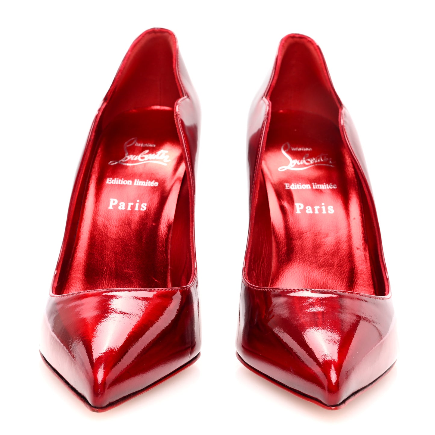 Metallic Patent Psychic Crystal Strass Hot Chick Pumps 38 Loubi