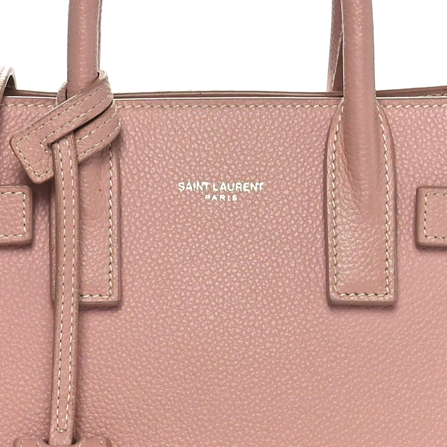 Grained Calfskin Nano Sac De Jour Antique Rose