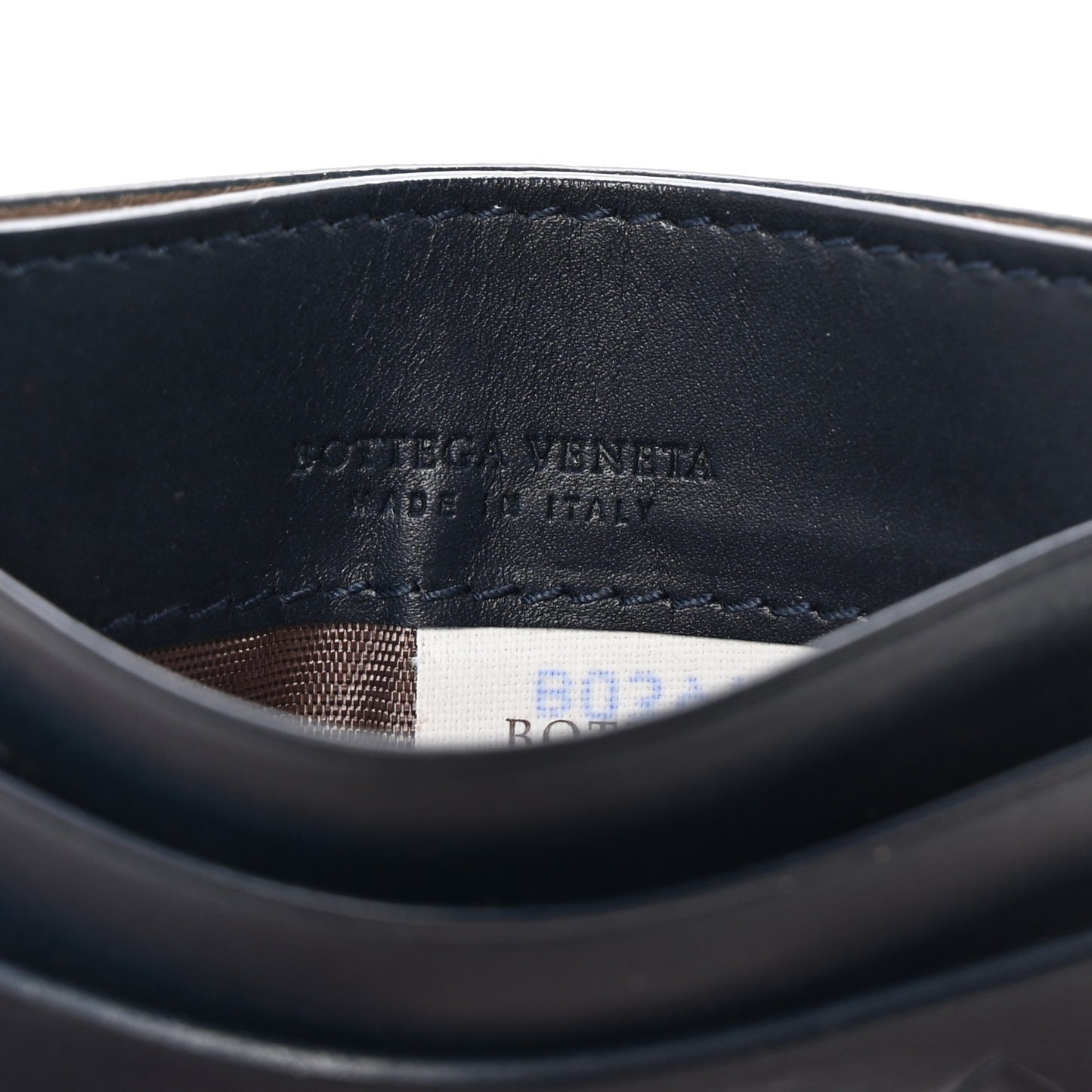 Nappa Intrecciato VN Card Case Denim