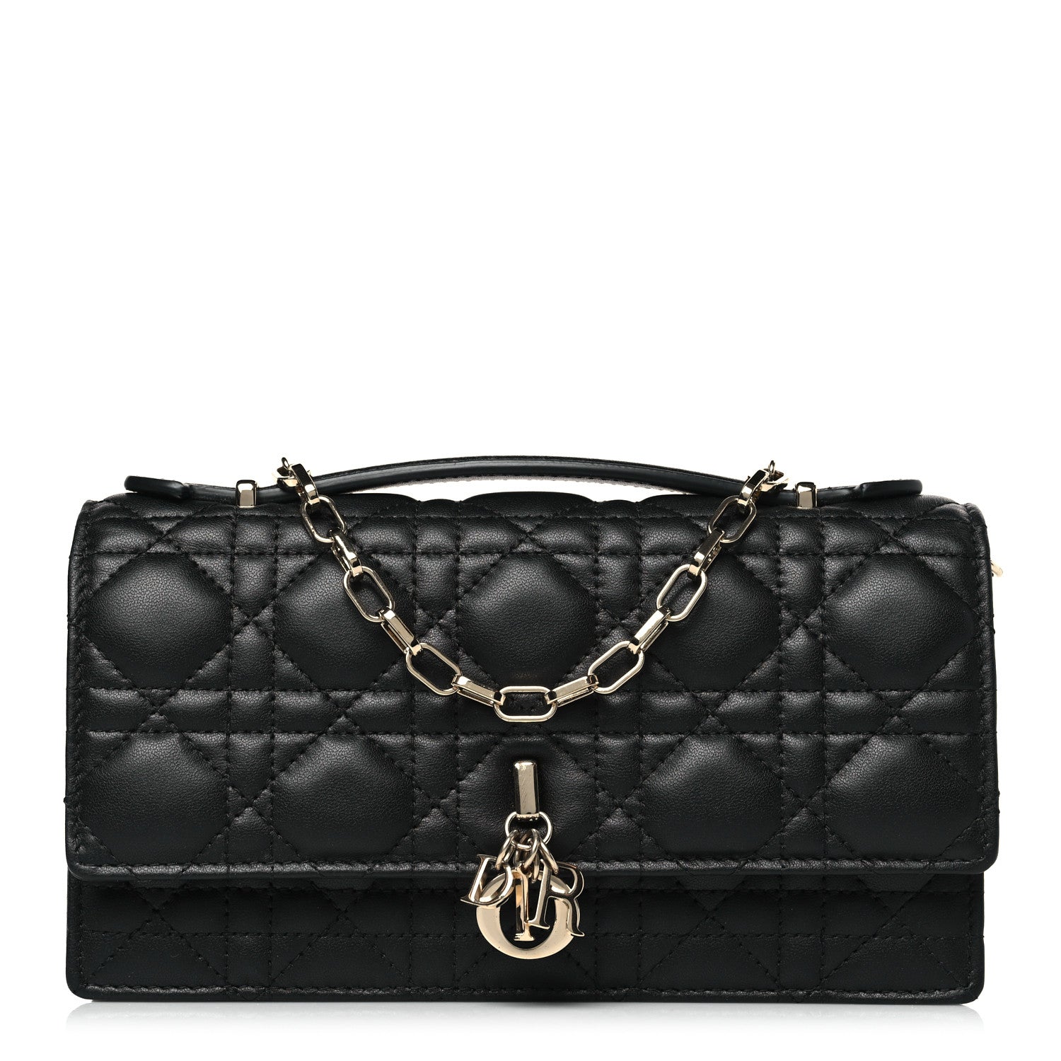 Christian Dior Lambskin Cannage Mini My Dior Bag Black 1 of 10
