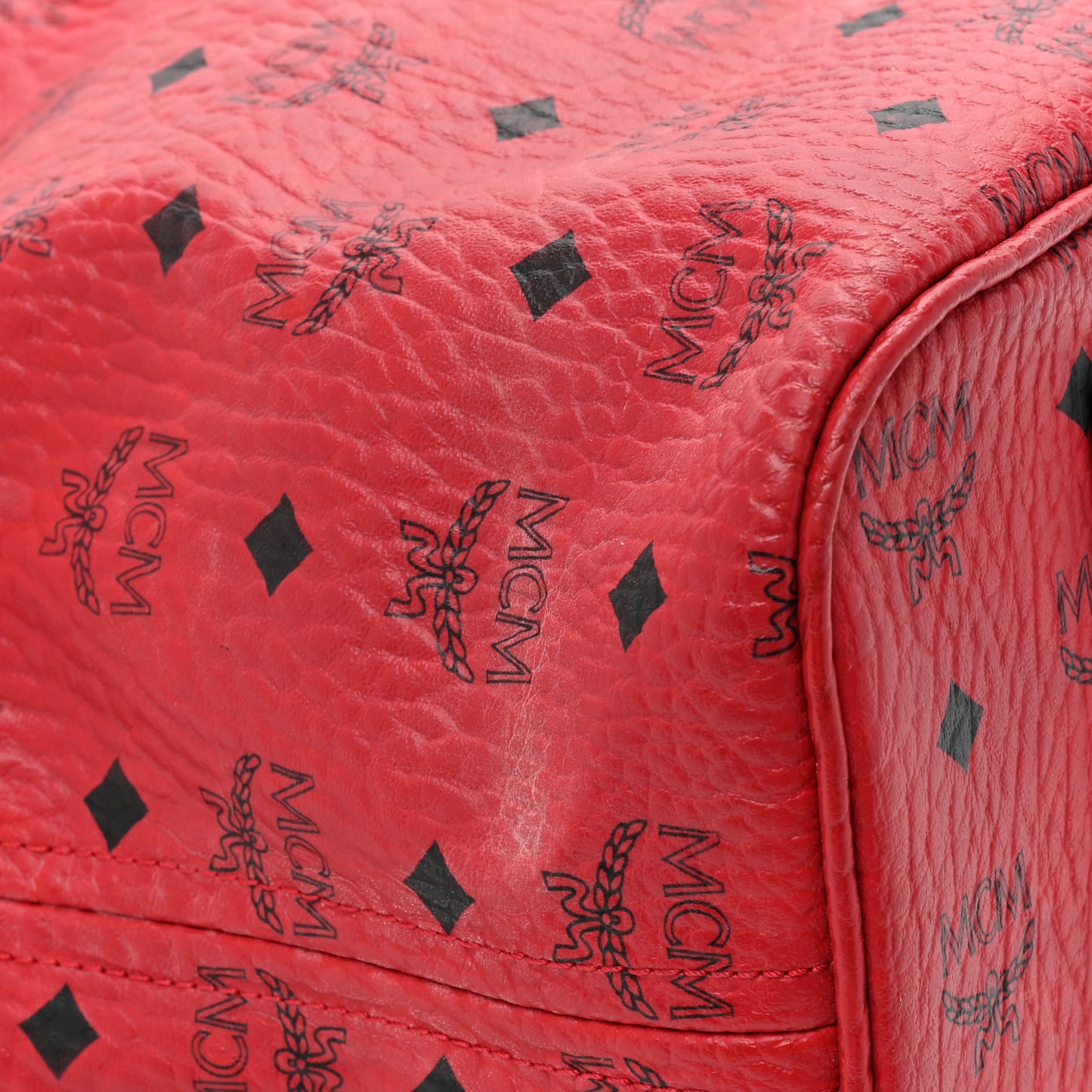 Visetos Large Anya Shopper Tote Ruby Red