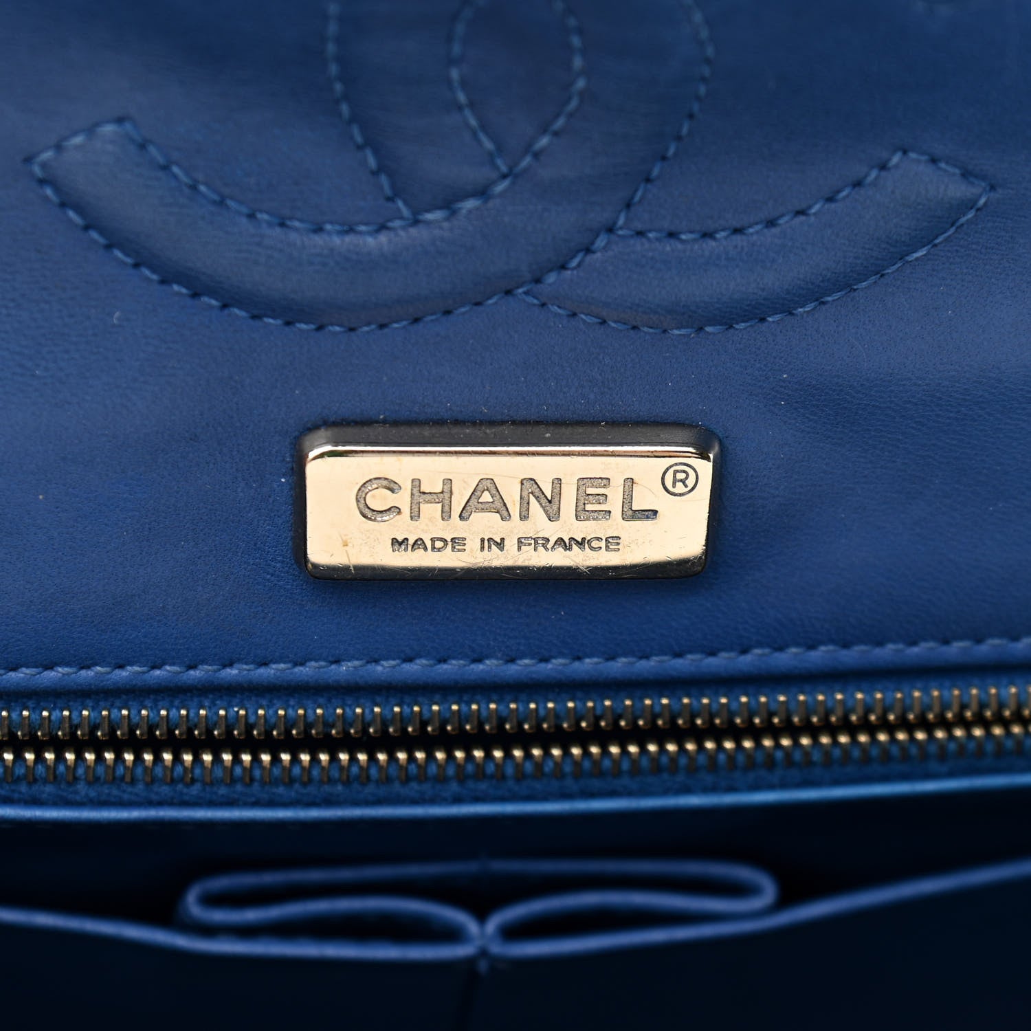 Chanel Alligator Medium Double Flap Blue 6 of 15