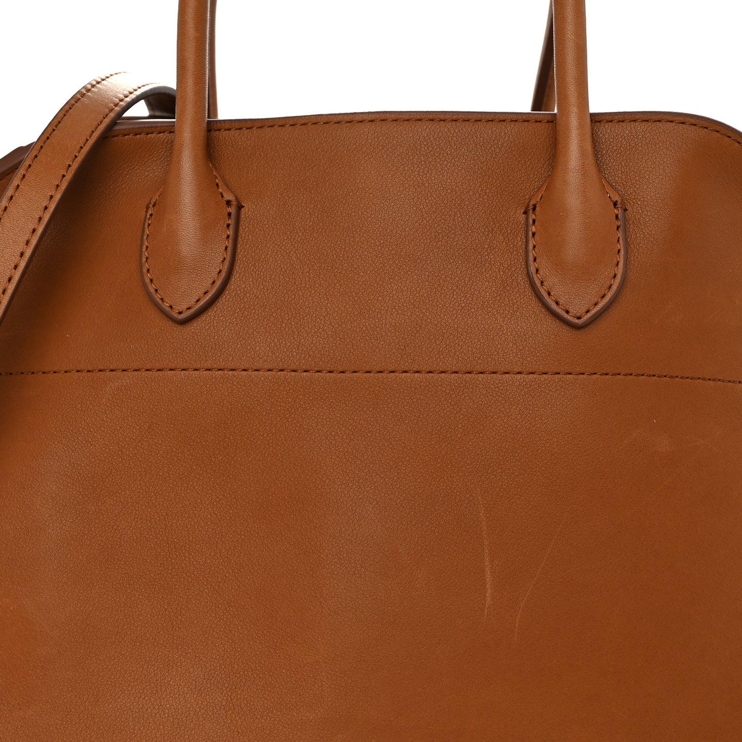 Polished Saddle Calfskin Soft Margaux 12 Cuir