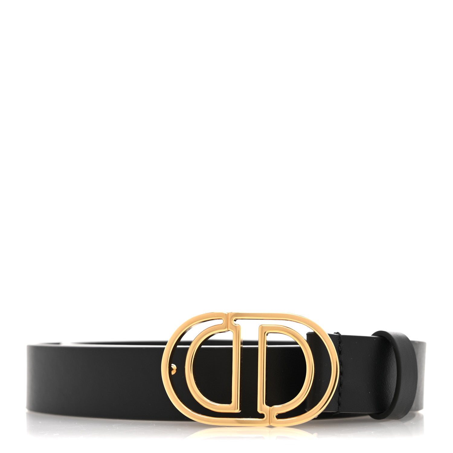 Christian Dior Calfskin 30 Montaigne Cut-Out CD Belt 90 36  display picture 1
