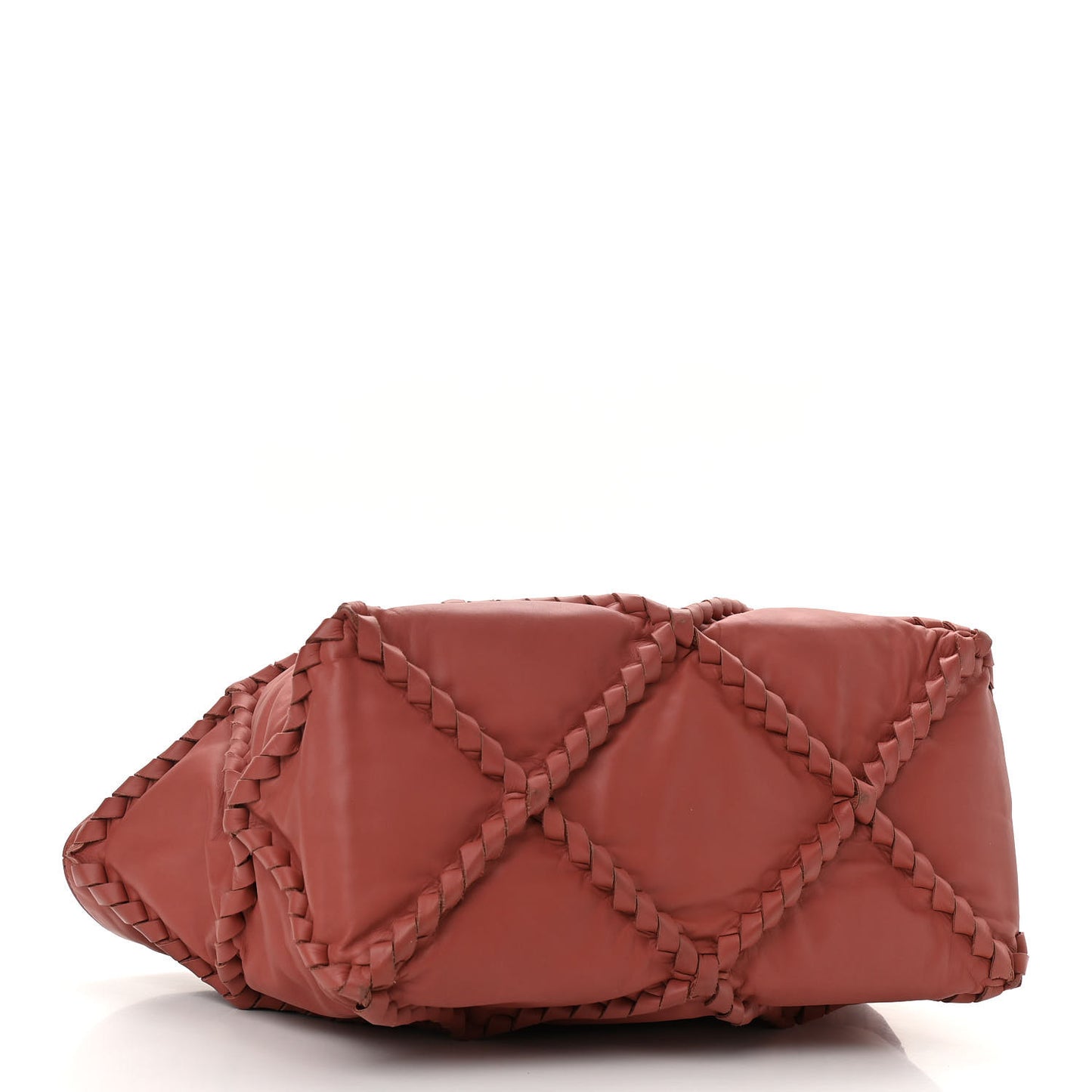 Calfskin Intrecciato Diamond Tote Pompei