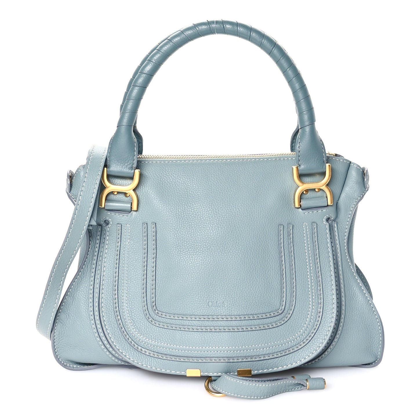 Calfskin Medium Marcie Satchel Fresh Mint