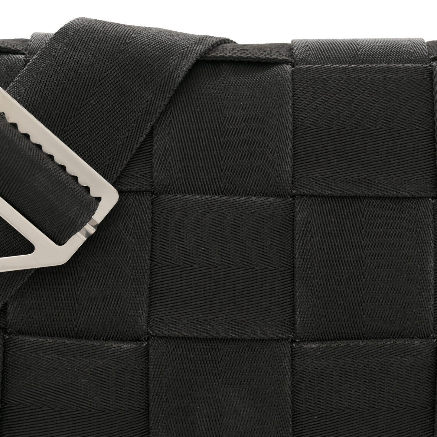 Webbing Maxi Intrecciato Cassette Bag Black