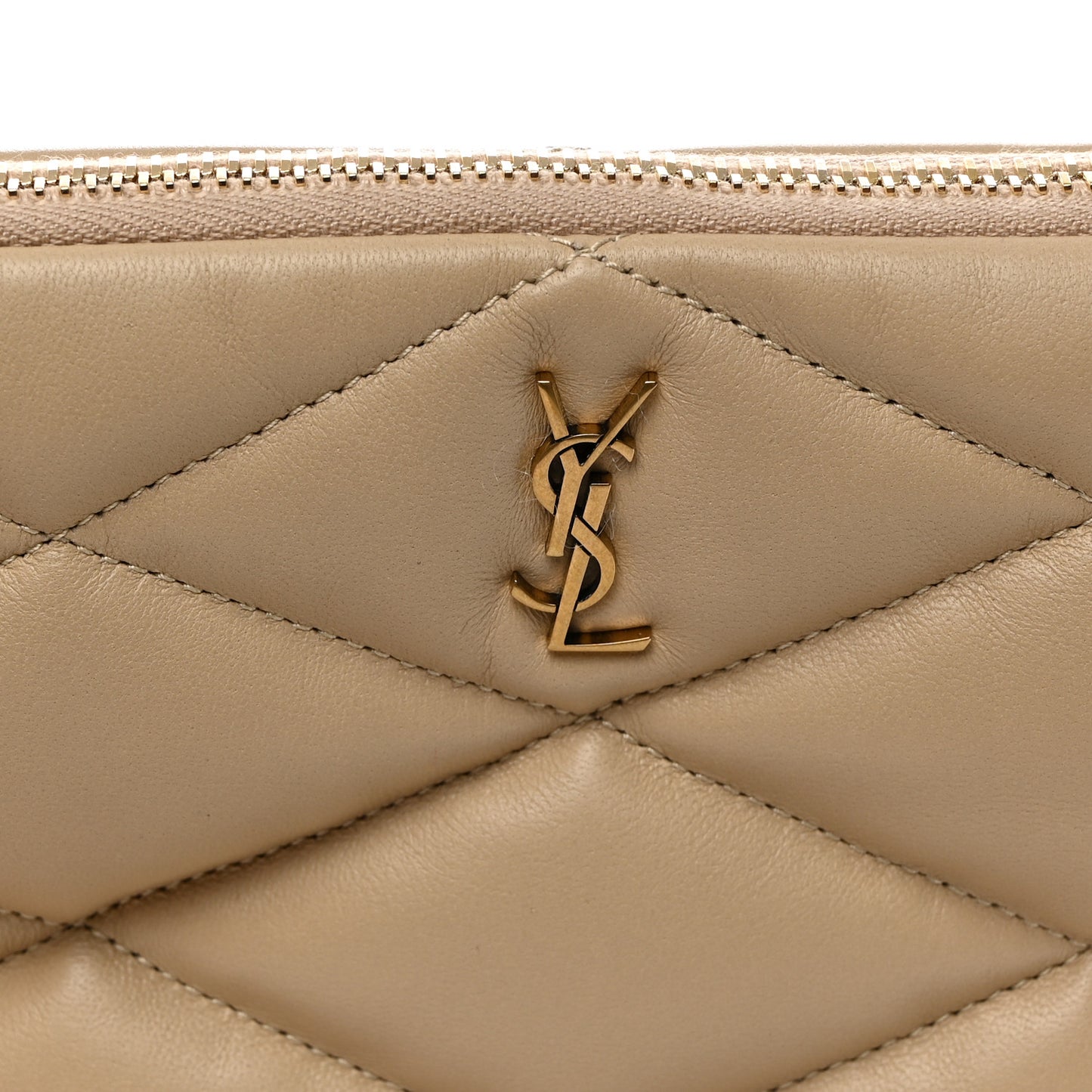 Lambskin Monogram Medium Sade Puffer Taupe