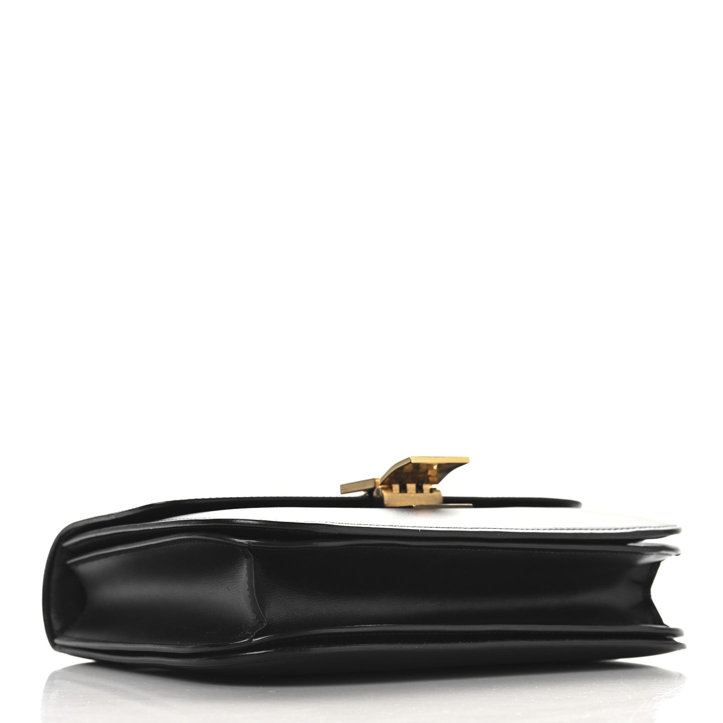 Box Calfskin Medium Classic Box Flap Bag Black
