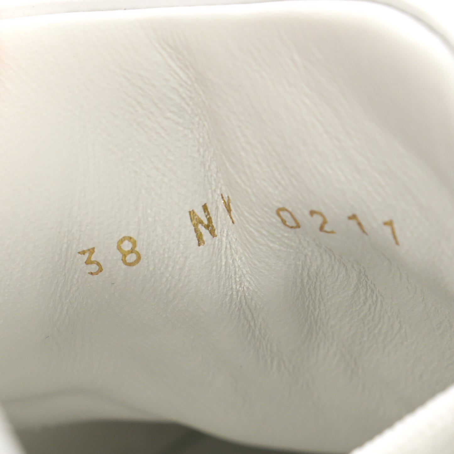 Calfskin Monogram Debossed Time Out Sneakers 38 White Silver