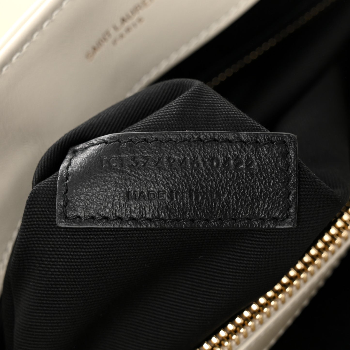Calfskin Y Quilted Monogram Medium Loulou Chain Satchel Crema Soft