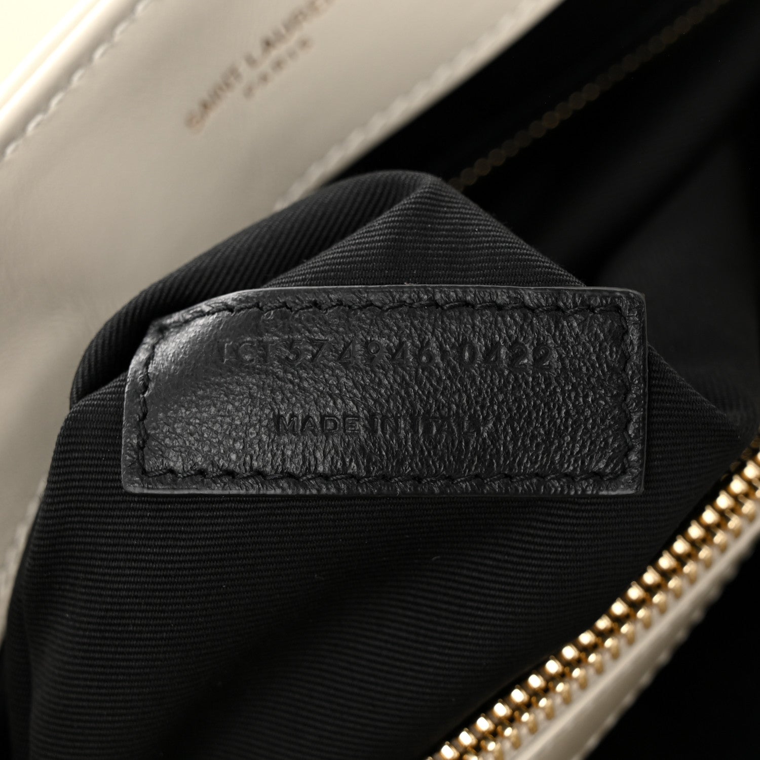 Saint Laurent Calfskin Y Quilted Monogram Medium Loulou Chain Satchel Crema Soft 7 of 11