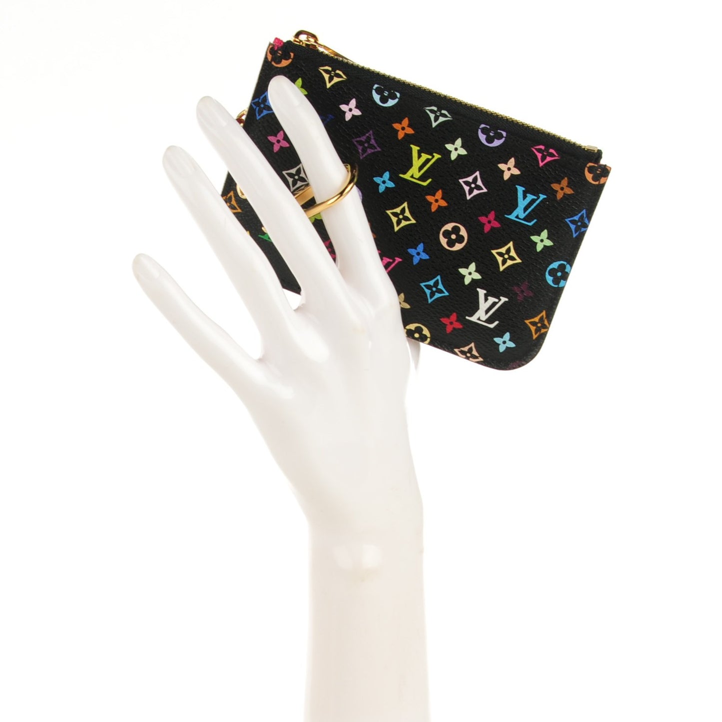 Monogram Multicolor Key Pouch Black Grenade