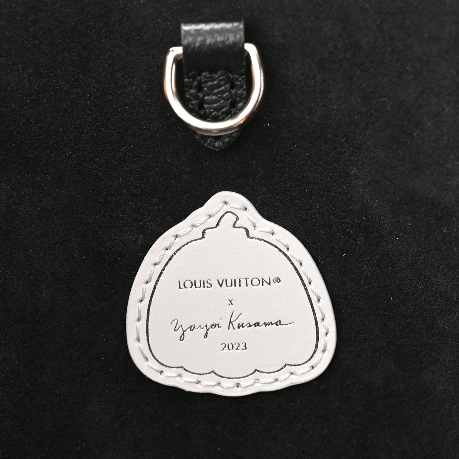 Louis Vuitton Monogram Kusama Dots Onthego MM Black White 6 of 10