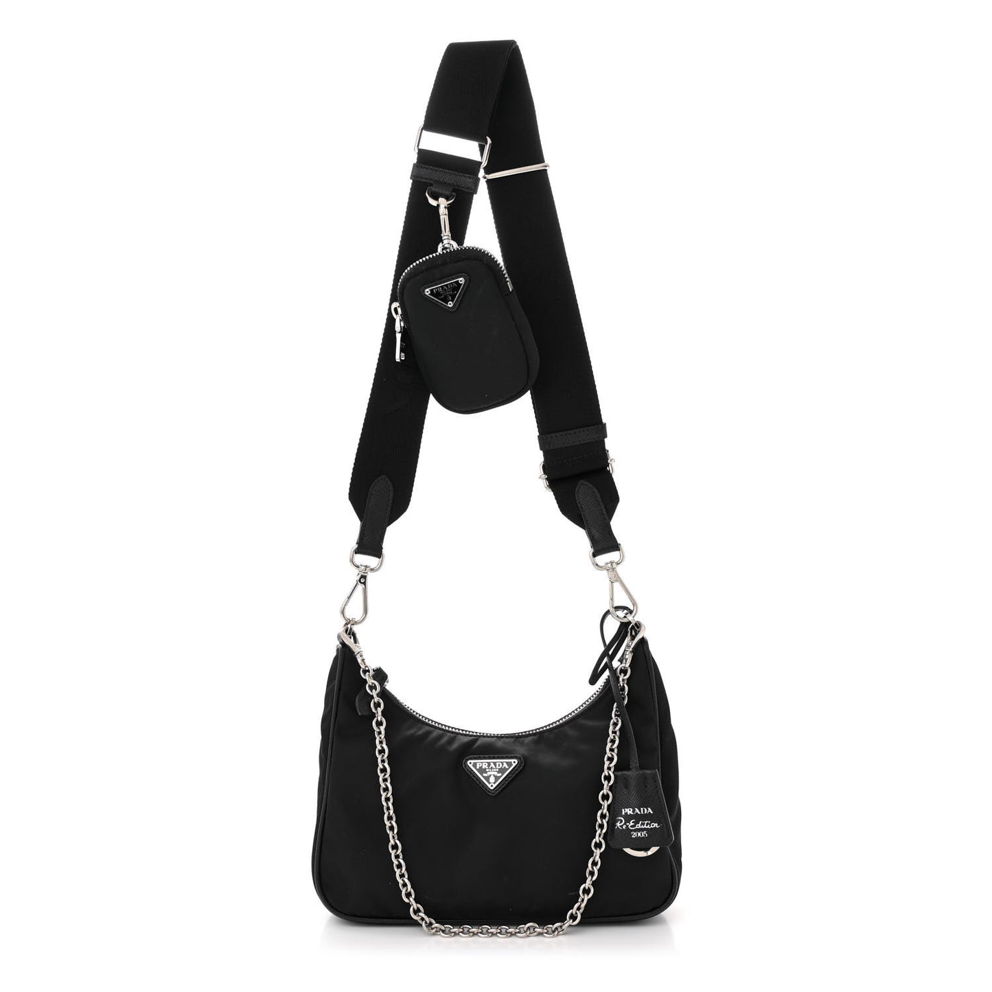 Nylon Re-Edition 2005 Shoulder Bag Black