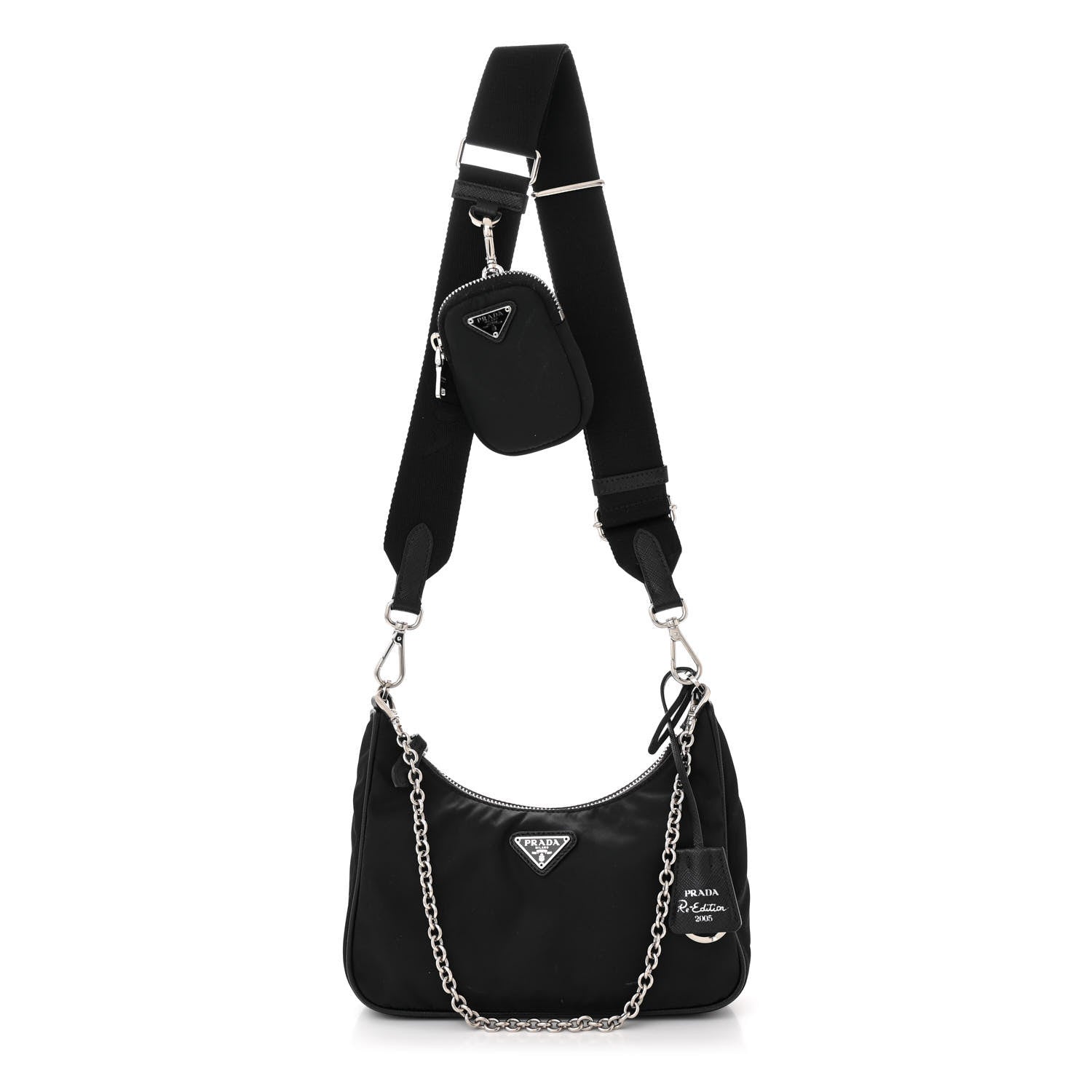 Prada Nylon Re-Edition 2005 Shoulder Bag Black 1 of 12