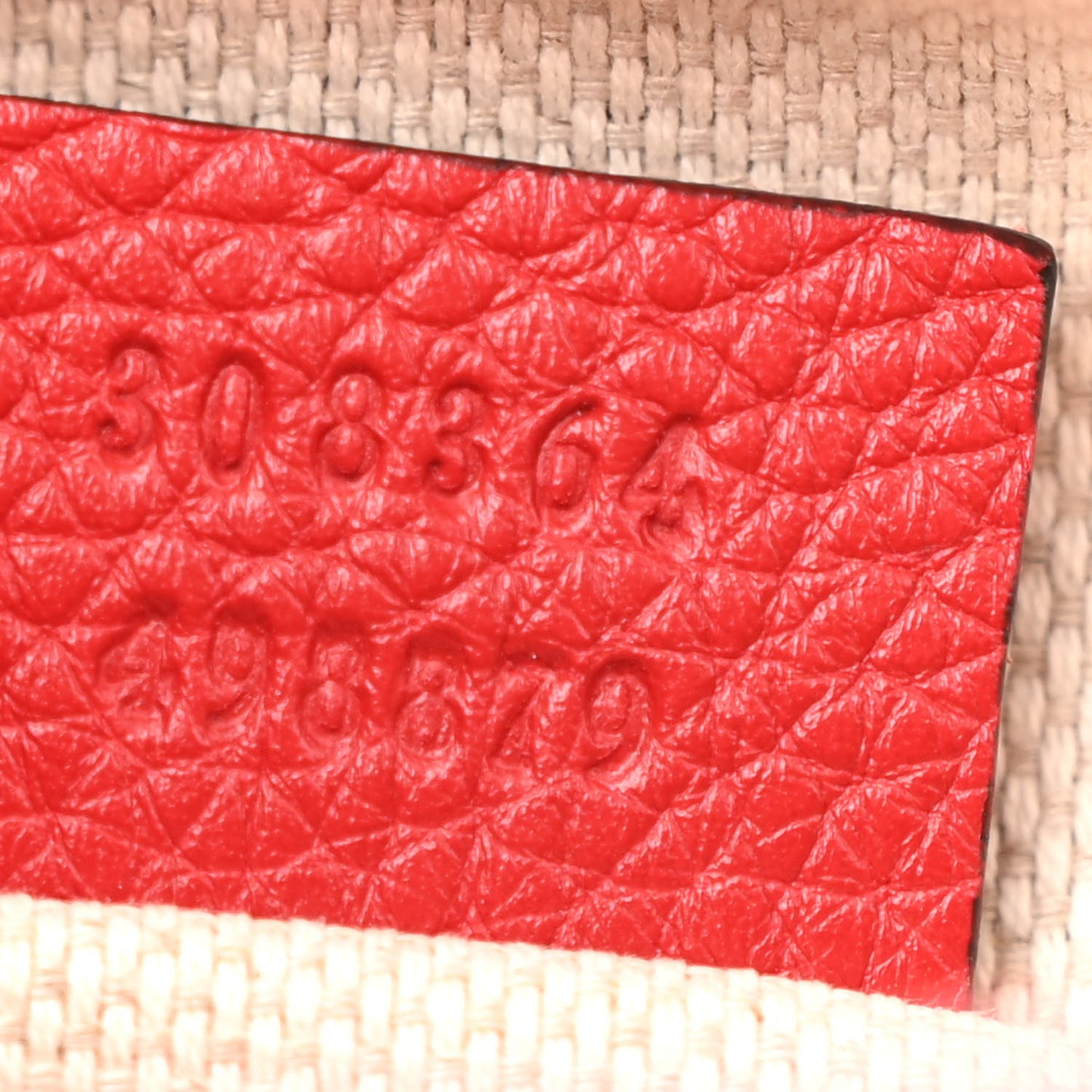 Pebbled Calfskin Small Soho Disco Bag Tabasco Red