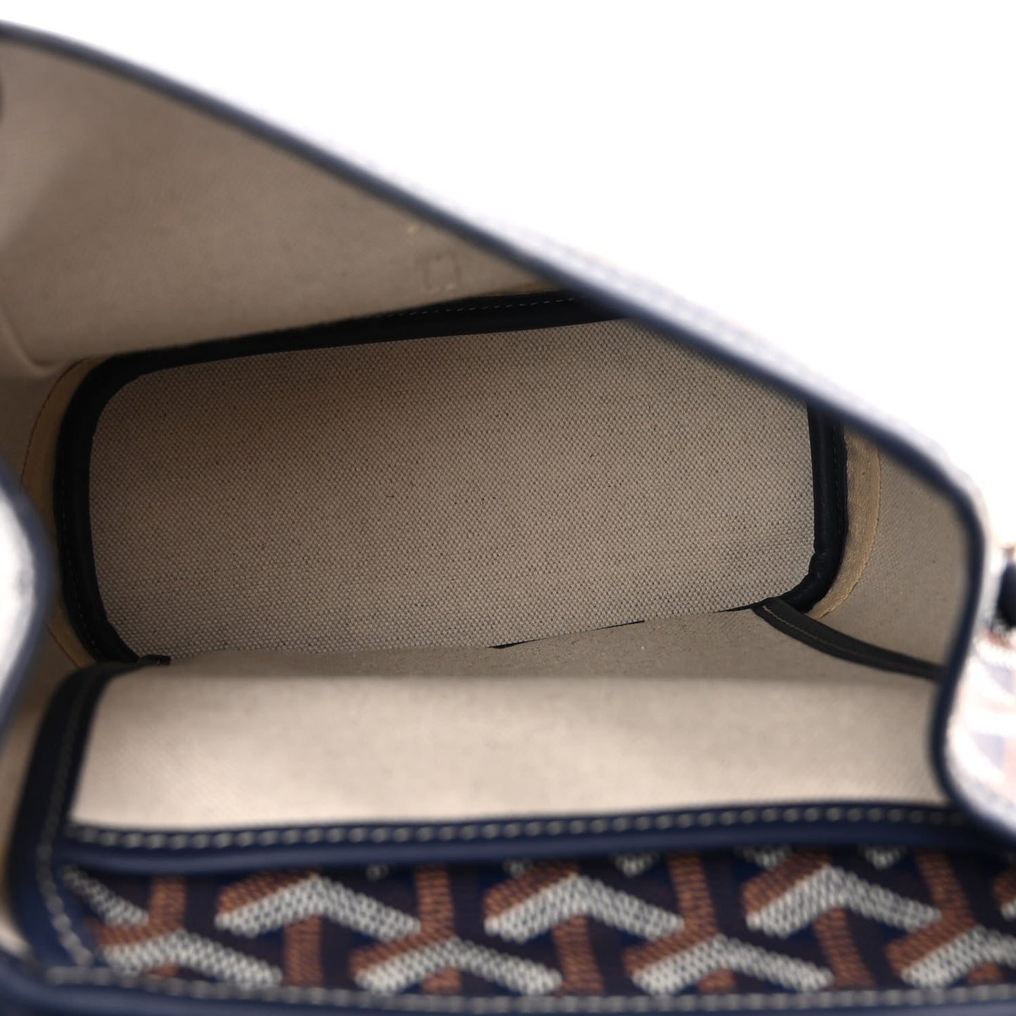 Goyardine Calfskin Mini Alpin Backpack Navy