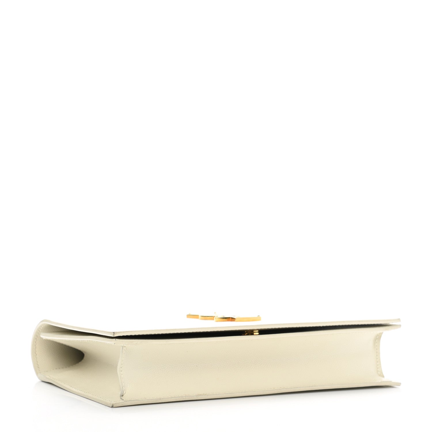 Saint Laurent Grain De Poudre Classic Monogram Kate Clutch Porcellana 4 of 9