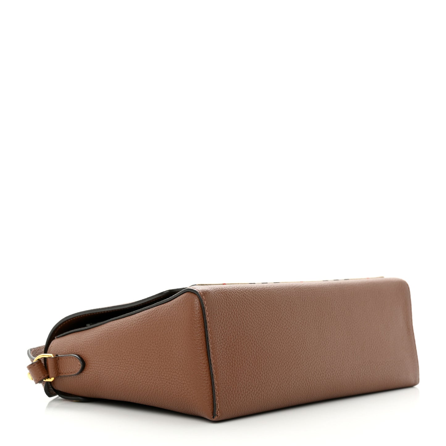 Calfskin Vintage Check Note Crossbody Bag Tan