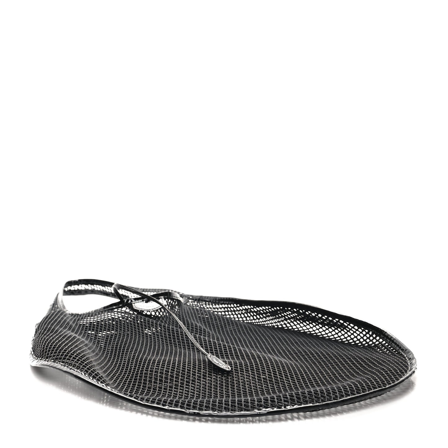 Fishnet Patent Calfskin XL One Piece Bag Black