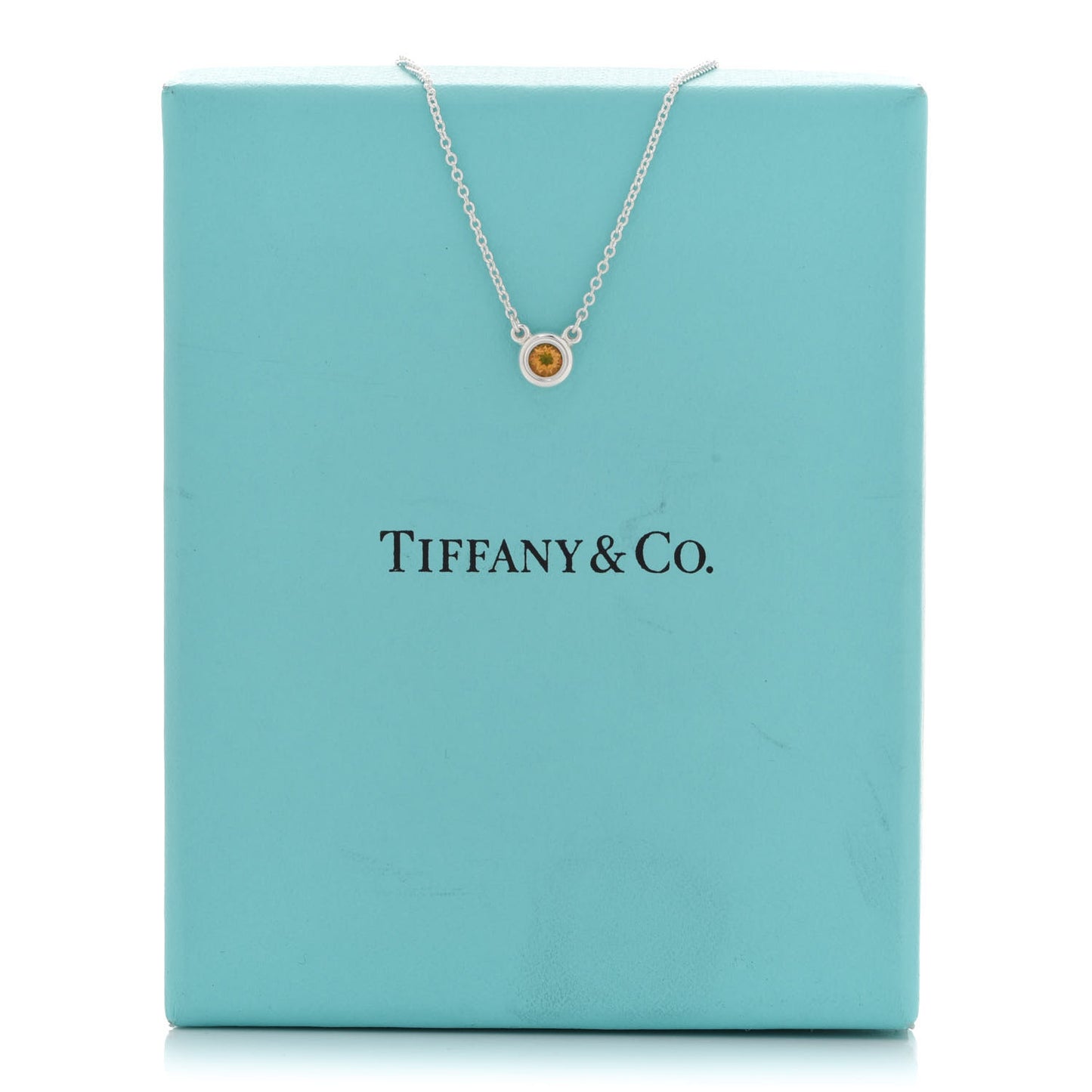 Sterling Silver Citrine Elsa Peretti Color By The Yard Pendant Necklace