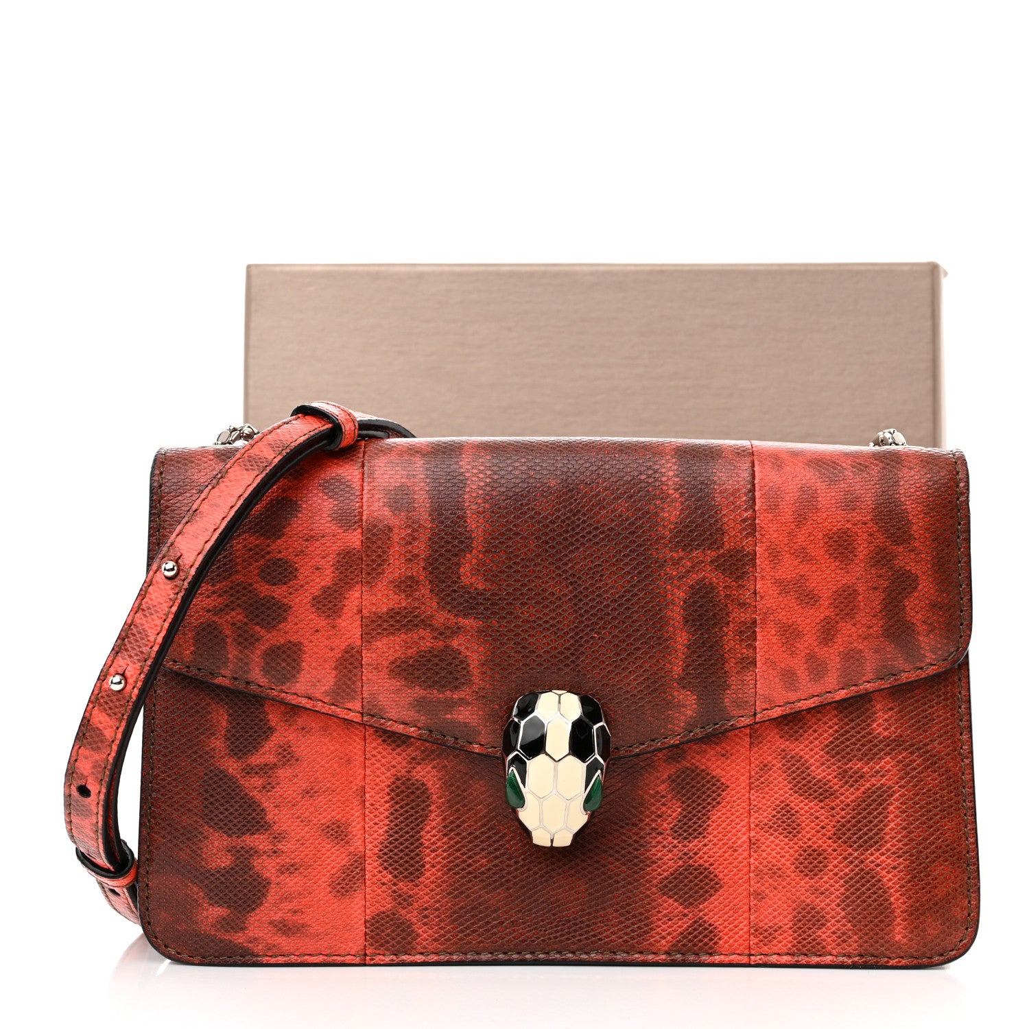 Bulgari Karung Serpenti Forever Small Shoulder Bag Red 11 of 11