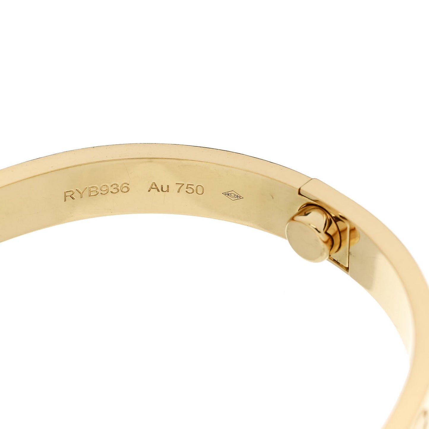18K Yellow Gold LOVE Bracelet 16