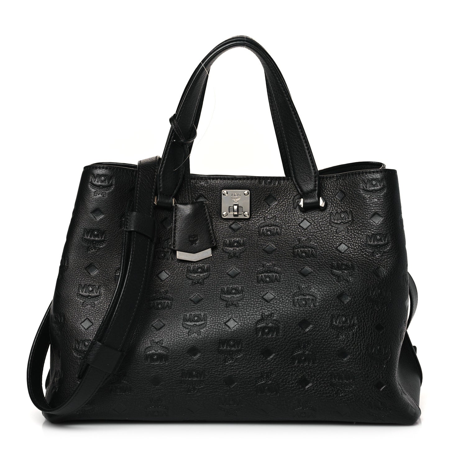 Calfskin Ottomar Monogram Large Essential Tote Black