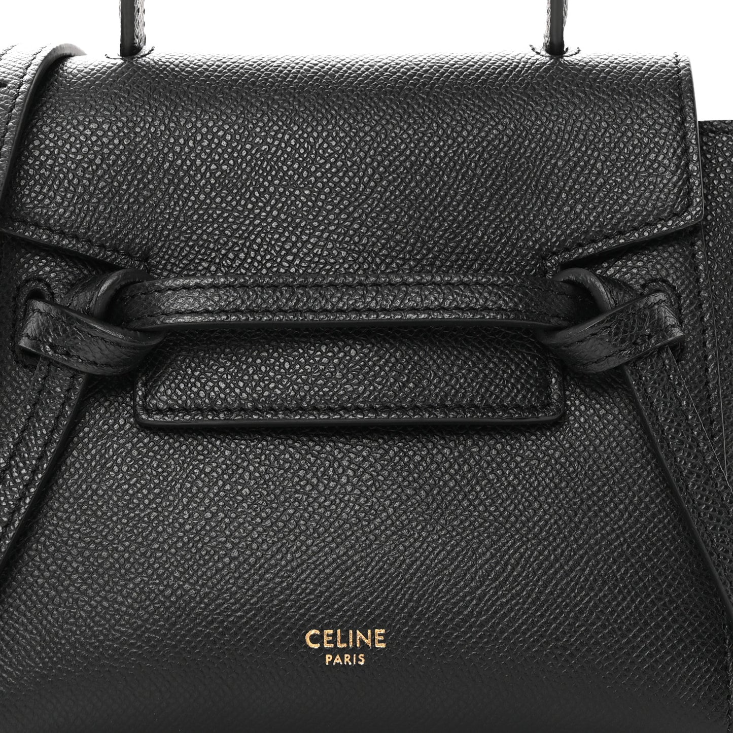 Grained Calfskin Pico Belt Bag Black