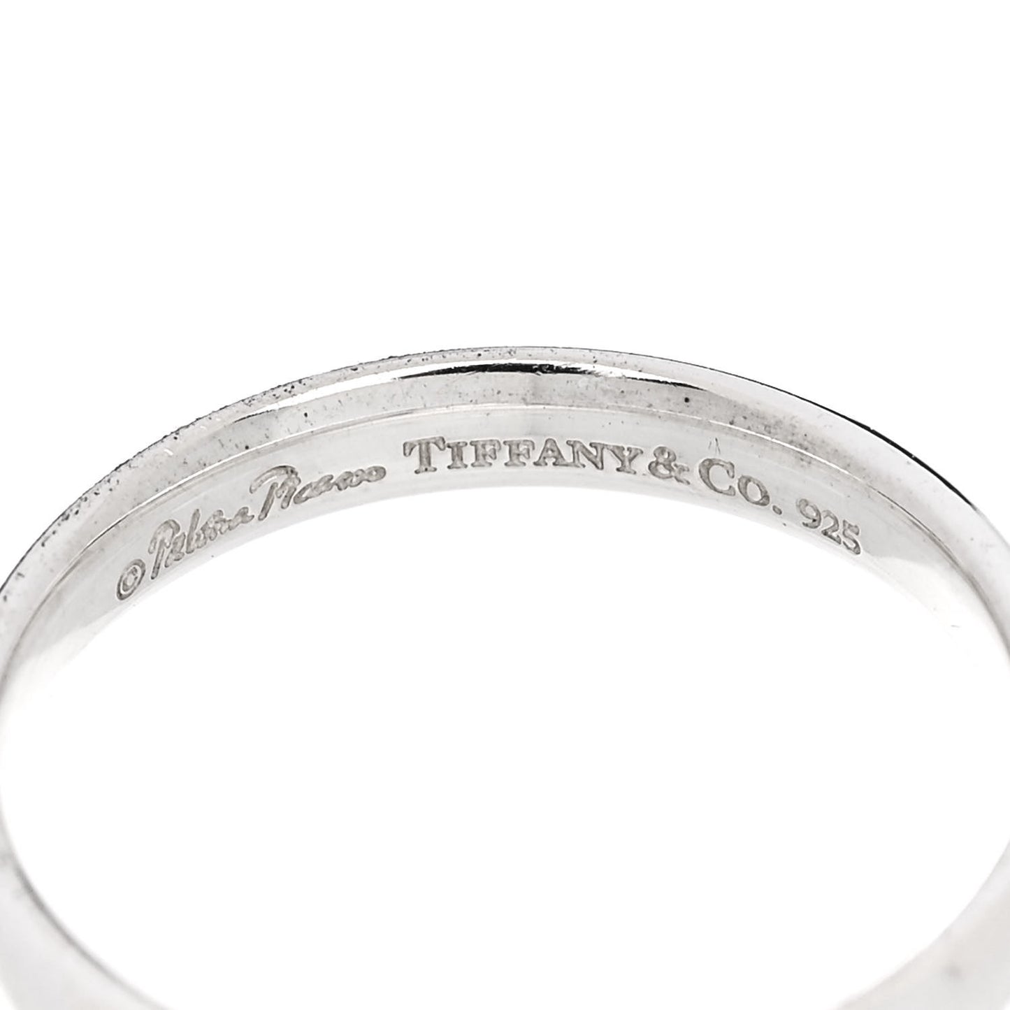 Sterling Silver Enamel Paloma Picasso Love Band Ring 50 5.25 Red